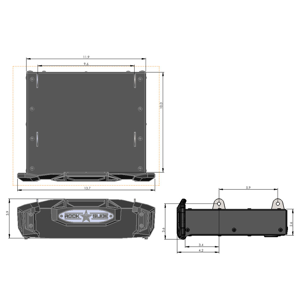 Rock Slide Engineering RS-930 - R-STEP 9 Inch Wide For 2020-2023 Jeep Gladiator Bed Step Attachment Brackets Passenger Side Behind Rear GAS MOTOR Tire Rock Slide Engineering RS-930 - R-STEP 9 Inch Wide For 2020-2023 Jeep Gladiator Bed Step Attachment Brackets Passenger Side Behind Rear GAS MOTOR Tire