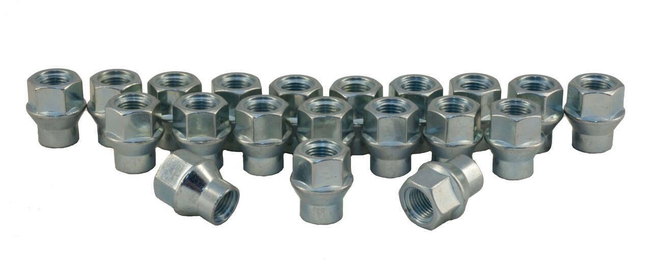 Rocket Racing Wheels C7804-0-SET - 1/2 Chrome ET Style Open End Acorn Lug Nuts, 3/4 Hex, 20-Piece Set