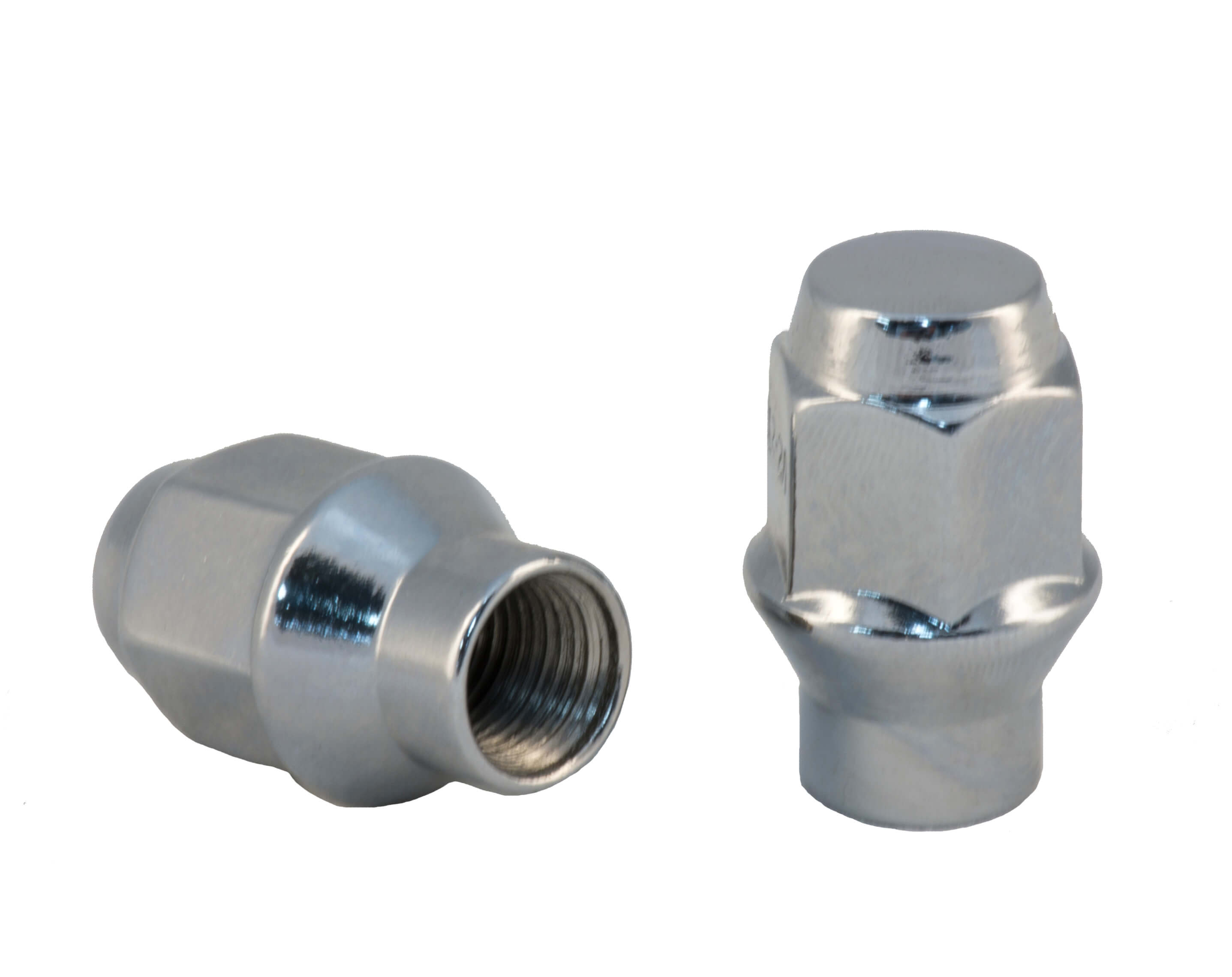 Rocket Racing Wheels C7804 - 0 1/2 Chrome ET Style Open End Bulge Acorn Lug Nut, 3/4 Hex, Single Piece
