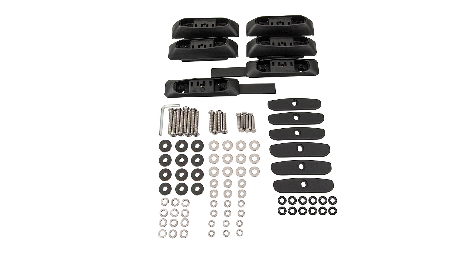 Rhino-Rack RCP02-BK - 98-07 Toyota Land Cruiser RCP Base Kit (100 Series) - 6 pcs