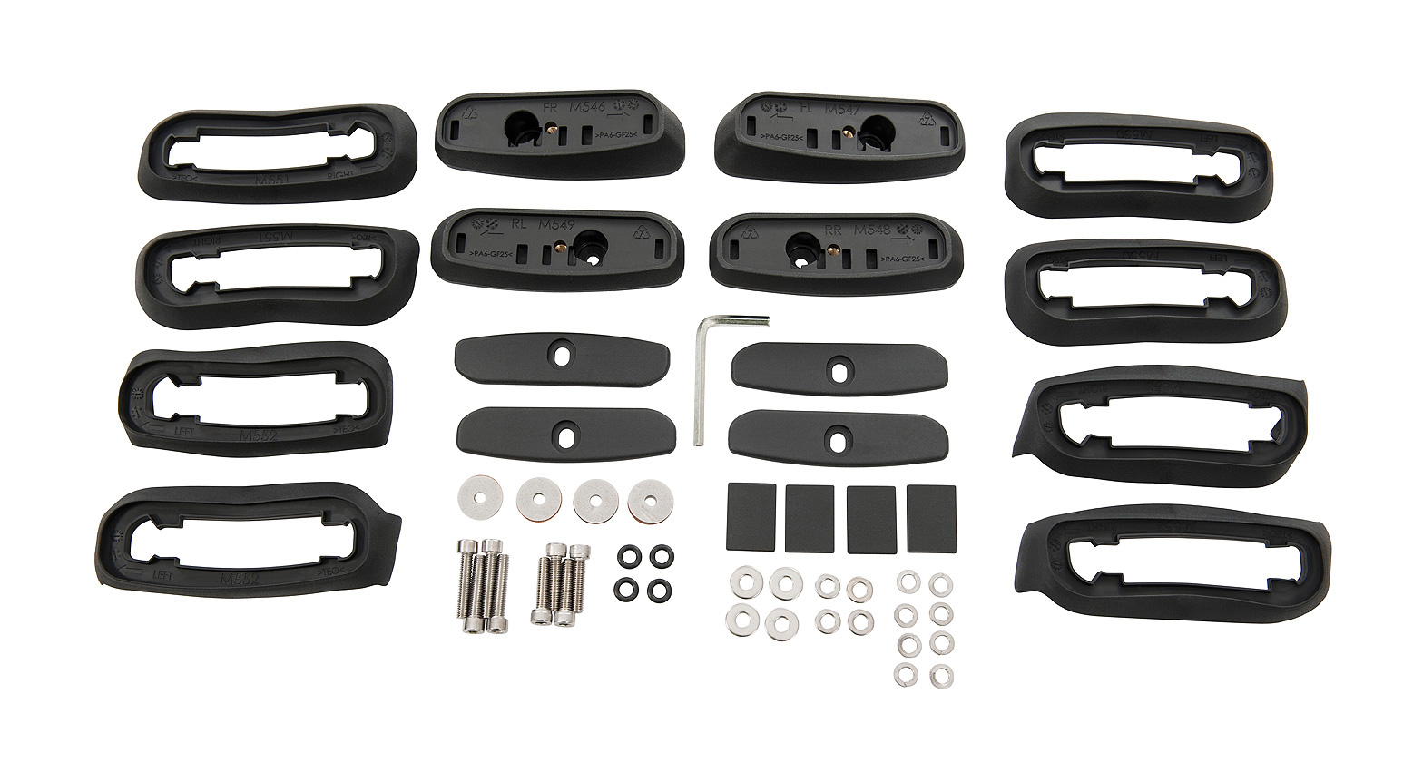 Rhino-Rack RCP24-BK - 11-20 Volkswagen Amarok RCP Base Kit - 4 pcs