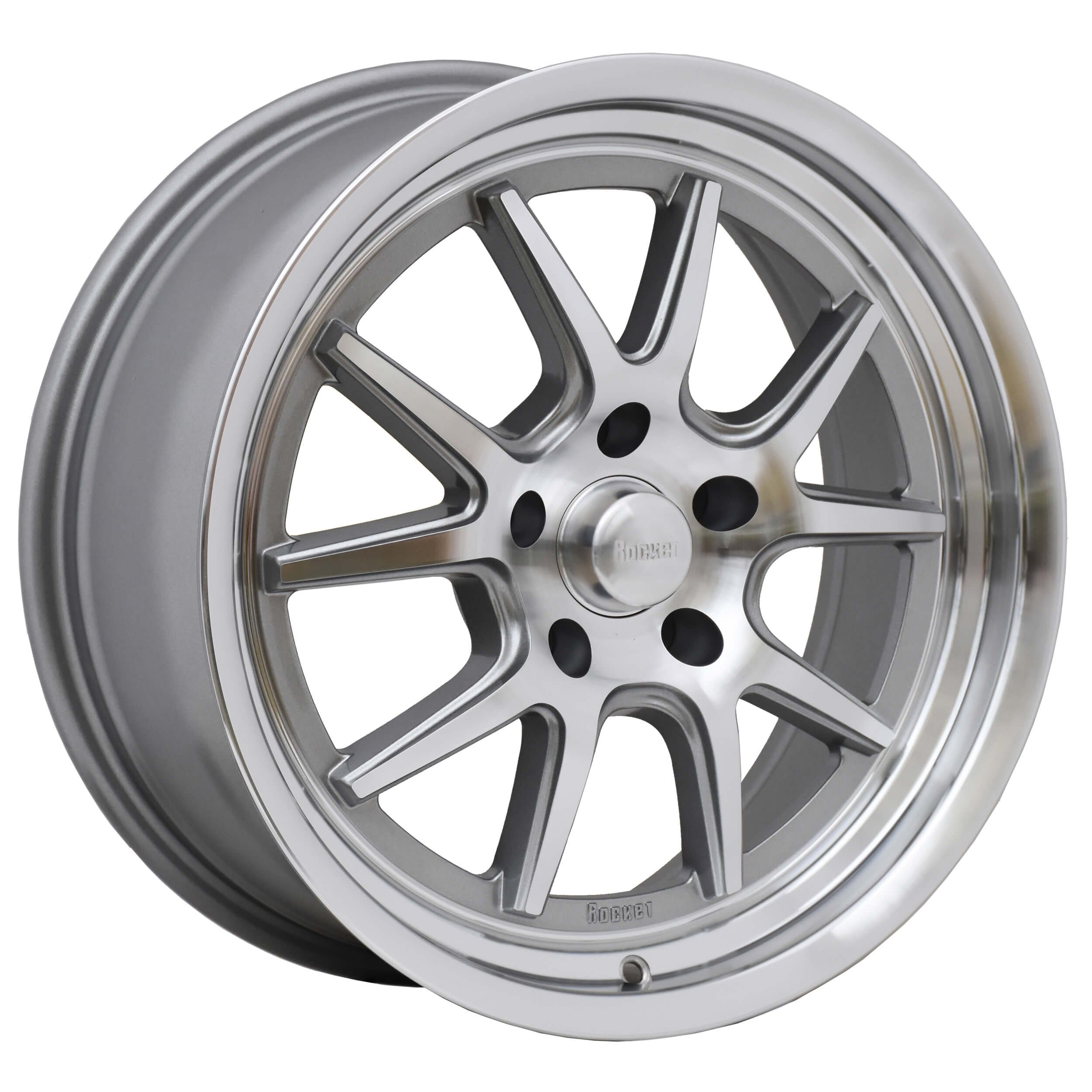 Rocket Racing Wheels TTR19-886155 - TTR19 Attack - Titanium/Machined