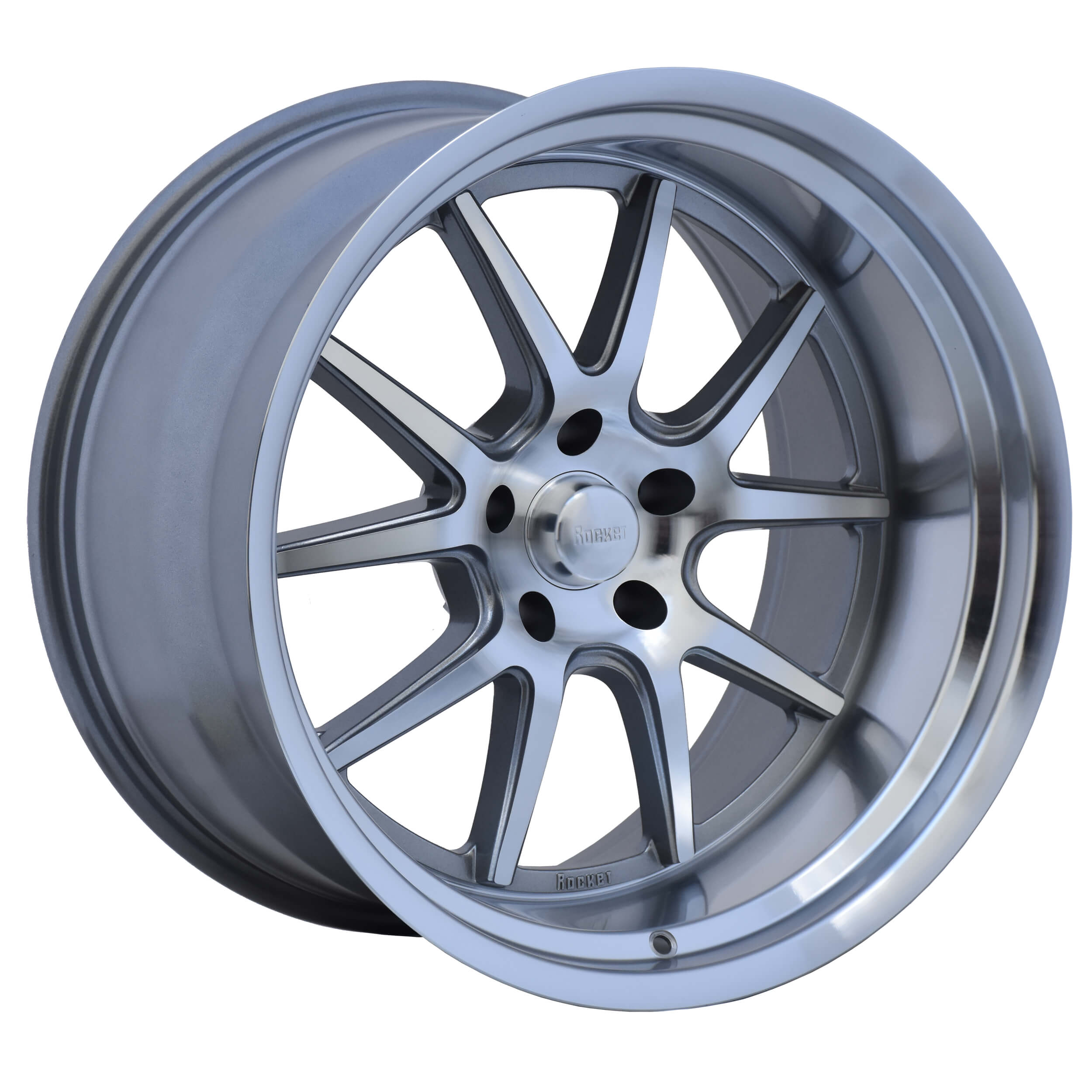 Rocket Racing Wheels TTR19-217355 - TTR19 Attack - Titanium/Machined