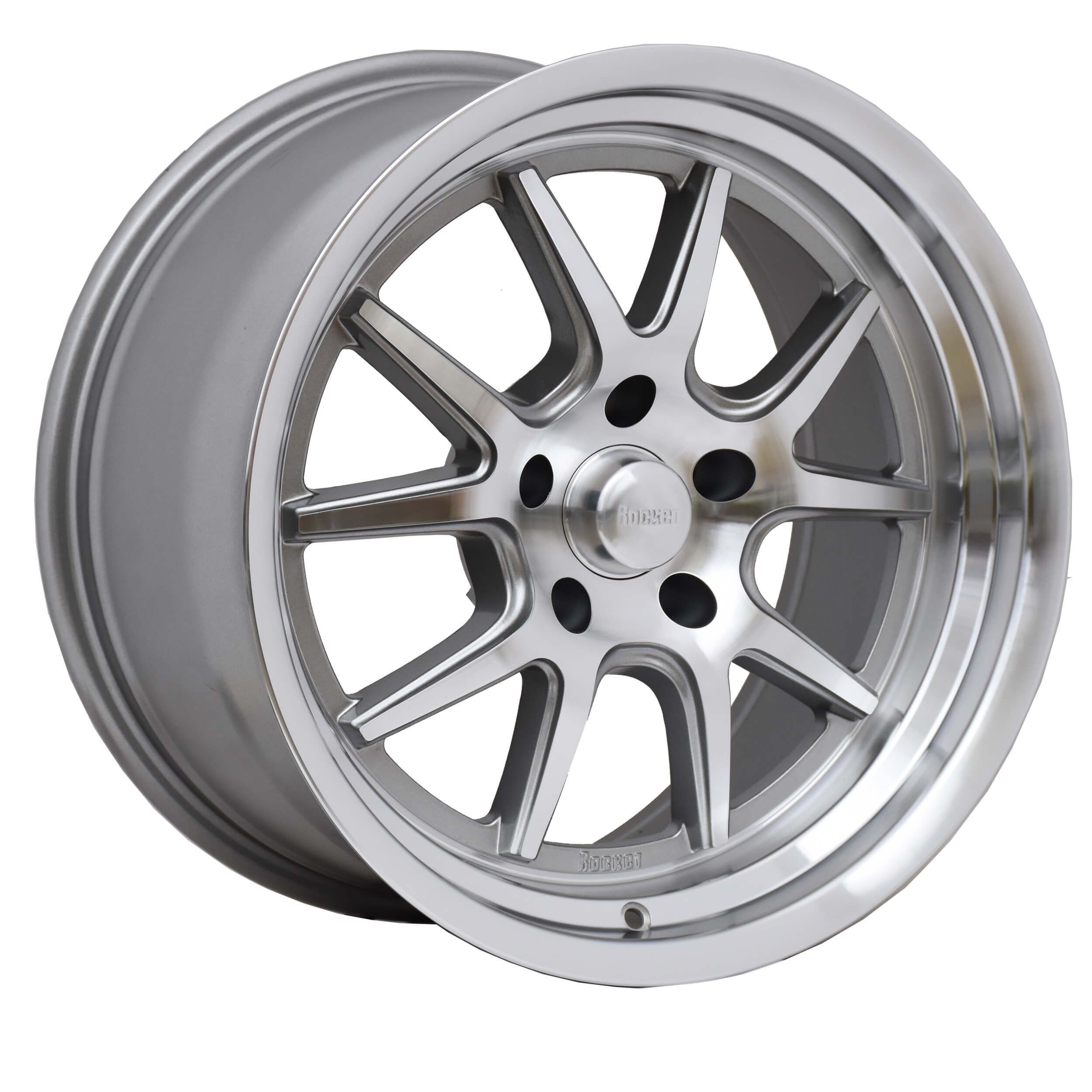 Rocket Racing Wheels TTR19-816160 - TTR19 Attack - Titanium/Machined