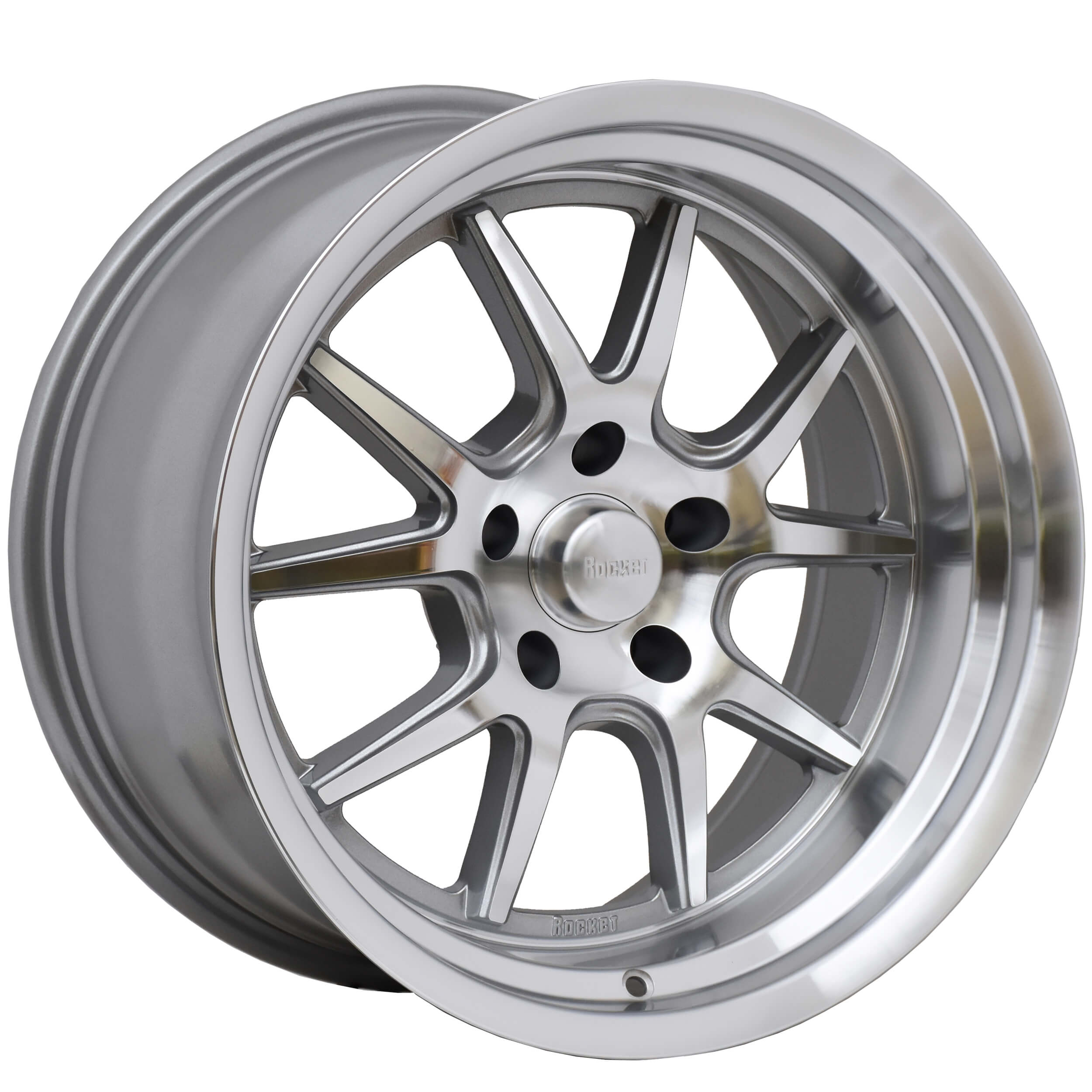 Rocket Racing Wheels TTR19-817350 - TTR19 Attack - Titanium/Machined