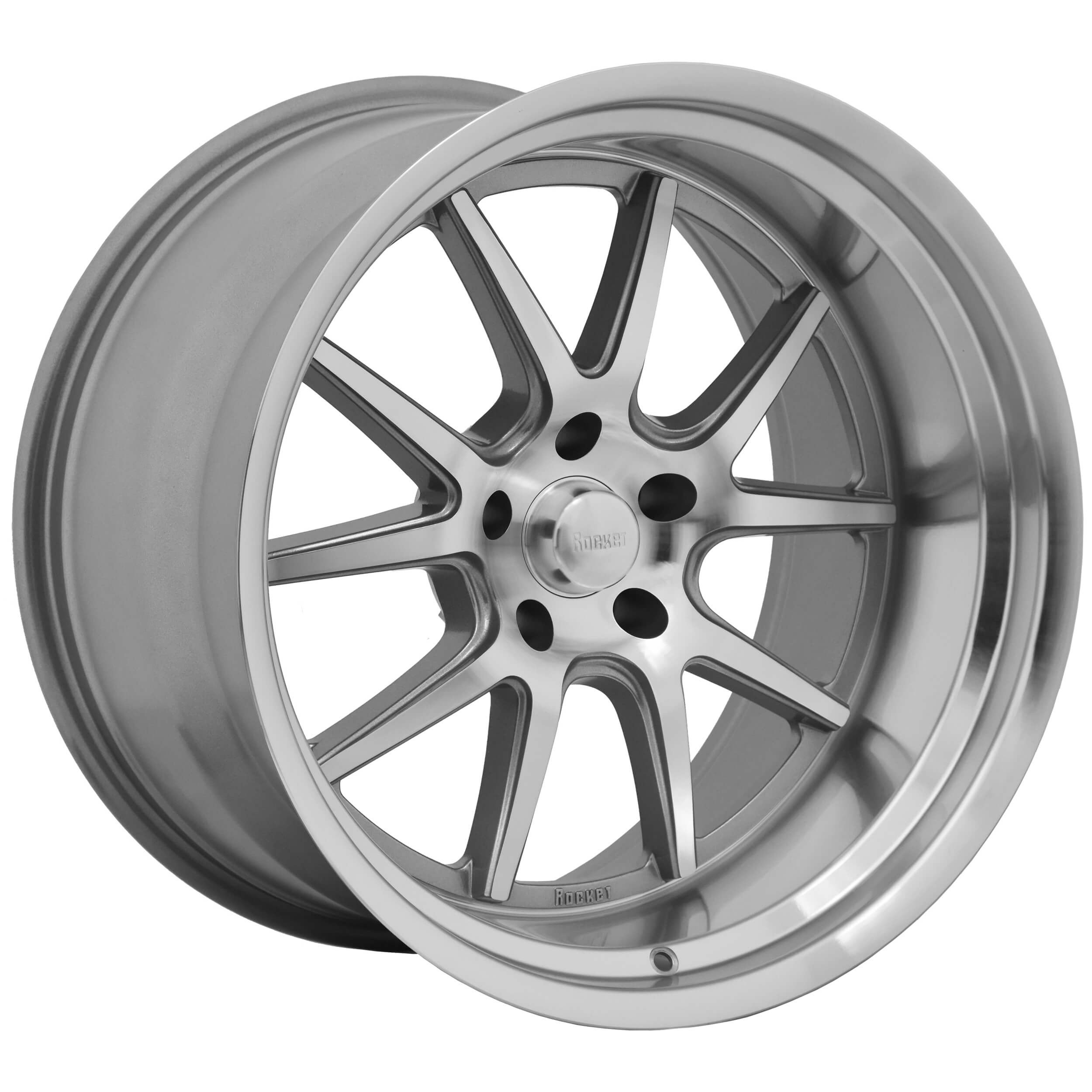 Rocket Racing Wheels TTR19-2126155 - TTR19 Attack - Titanium/Machined
