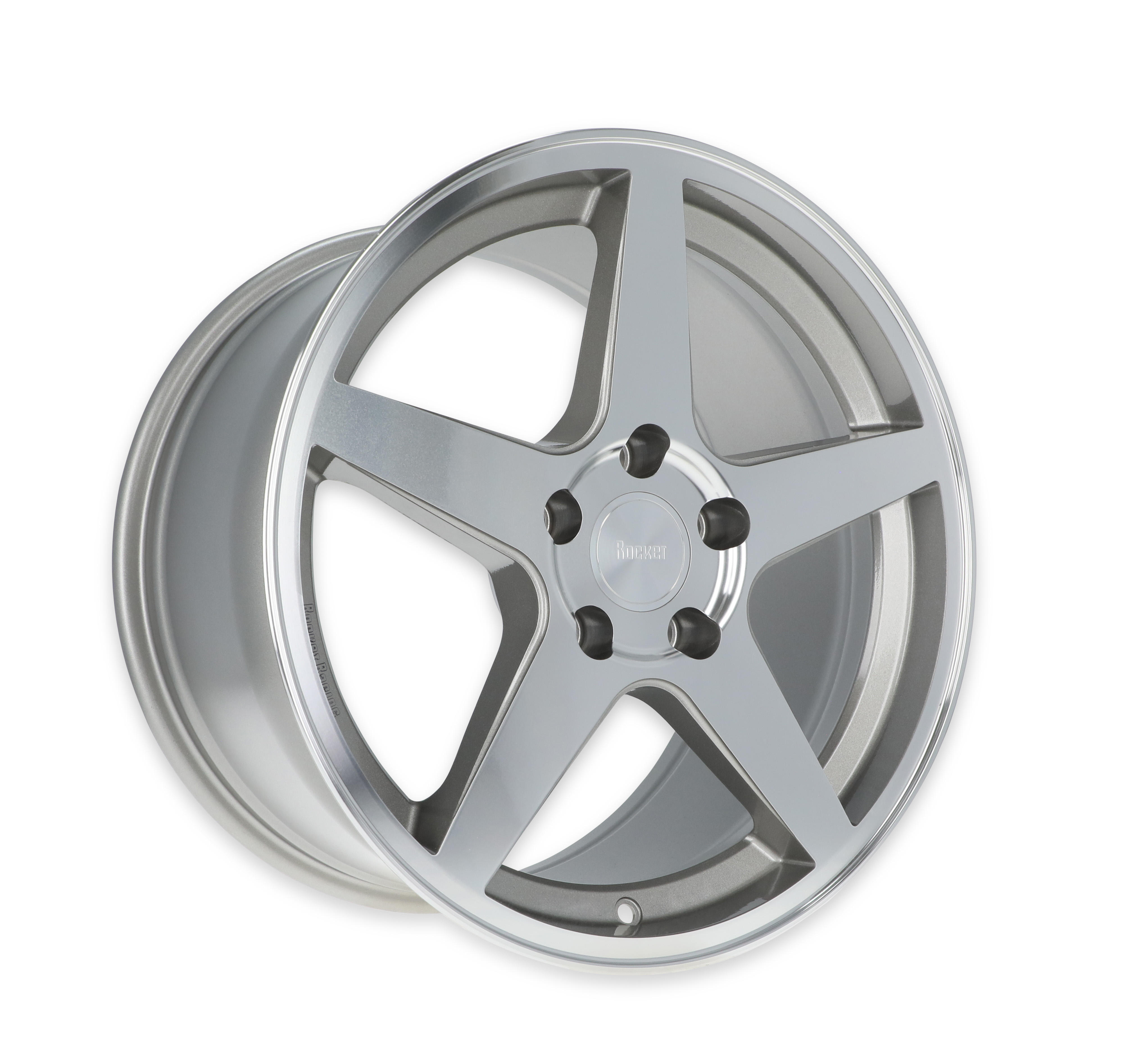 Rocket Racing Wheels TTR29-886150-A - Flare - Titanium/Machined Rocket Racing Wheels TTR29-886150-A - Flare - Titanium/Machined