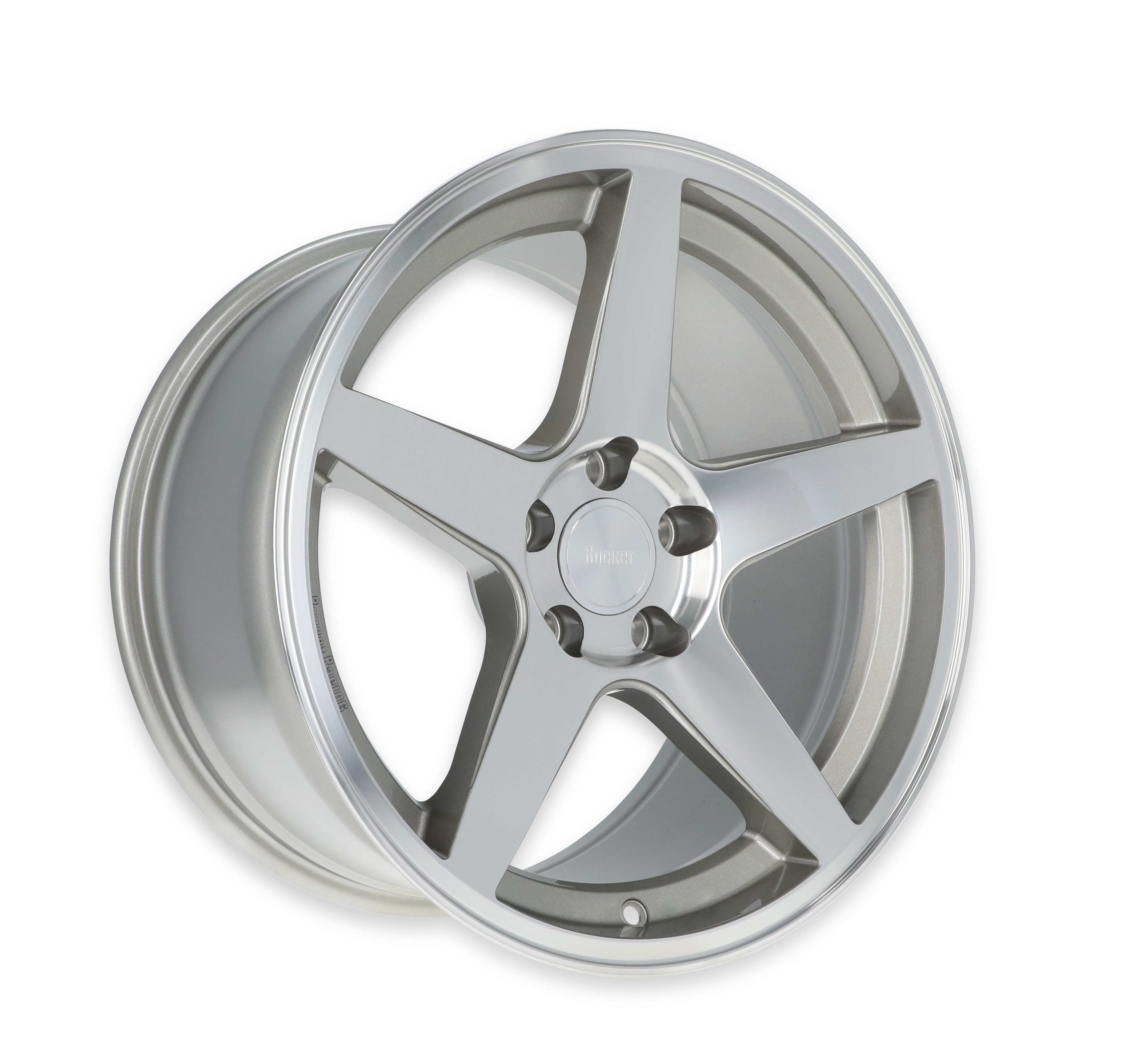 Rocket Racing Wheels TTR29-896155-B -  Flare - Titanium/Machined