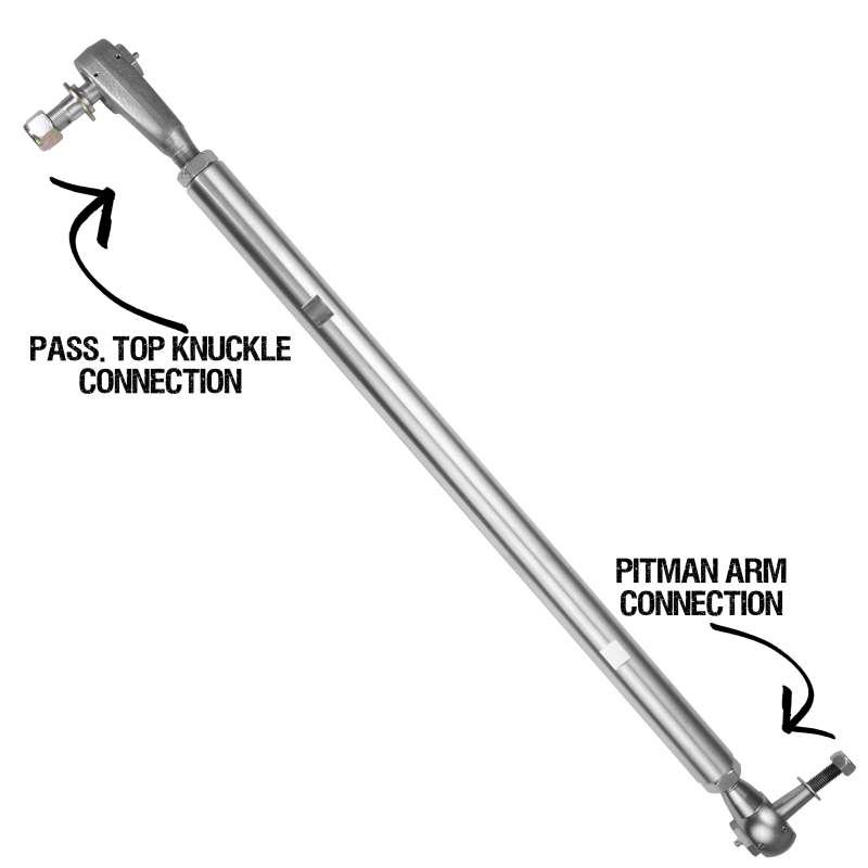 Rock Krawler RK08126T - 2018+ Jeep Wrangler (JL/JLU/JT Sport w/ Standard Axles) Pro-X Top Mount Drag Link