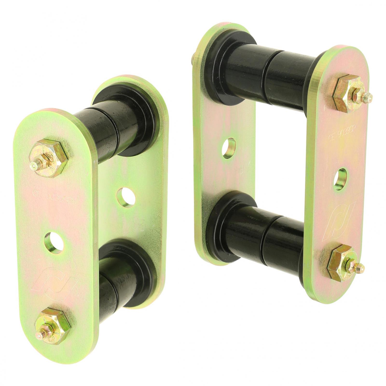 RockJock CE-9039 - HD Leaf Spring Shackles 87-95 Wrangler YJ Rear Includes Urethane Bushings HD Greasable Bolts Pair 4x4 RockJock CE-9039 - HD Leaf Spring Shackles 87-95 Wrangler YJ Rear Includes Urethane Bushings HD Greasable Bolts Pair 4x4