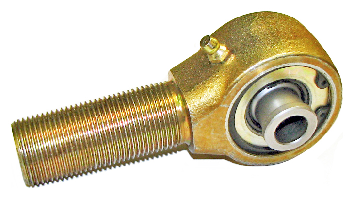 RockJock CE-9112N-24 - Narrow Forged Johnny Joint 2 Inch 2 Inch X 0.490 Inch Ball 1 Inch-14 Right Hand Threaded Shank Externally Greased Each  4x4