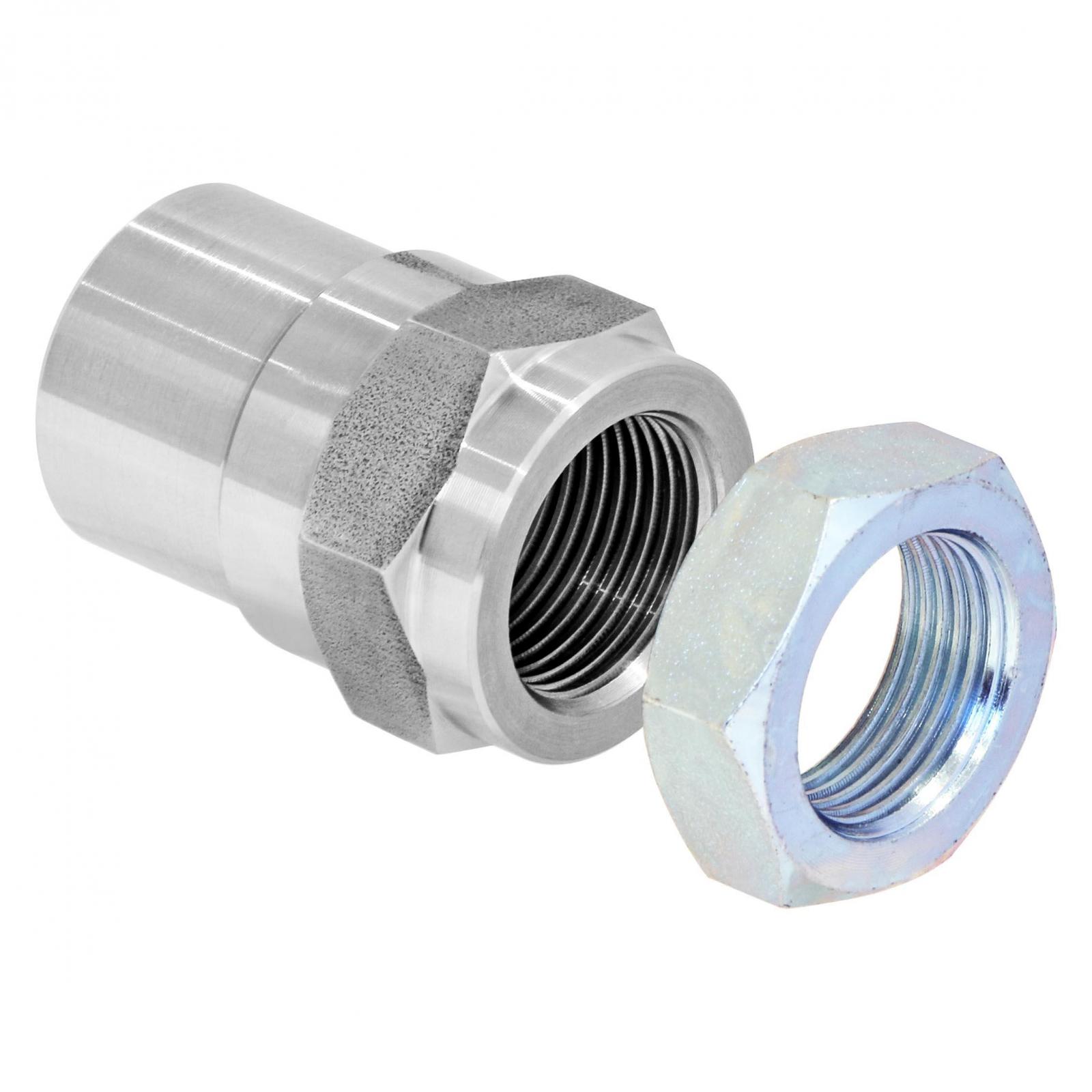 RockJock CE-9113B - Threaded Bung With Jam Nut 1 Inch-14 Right Hand Thread Set  4x4