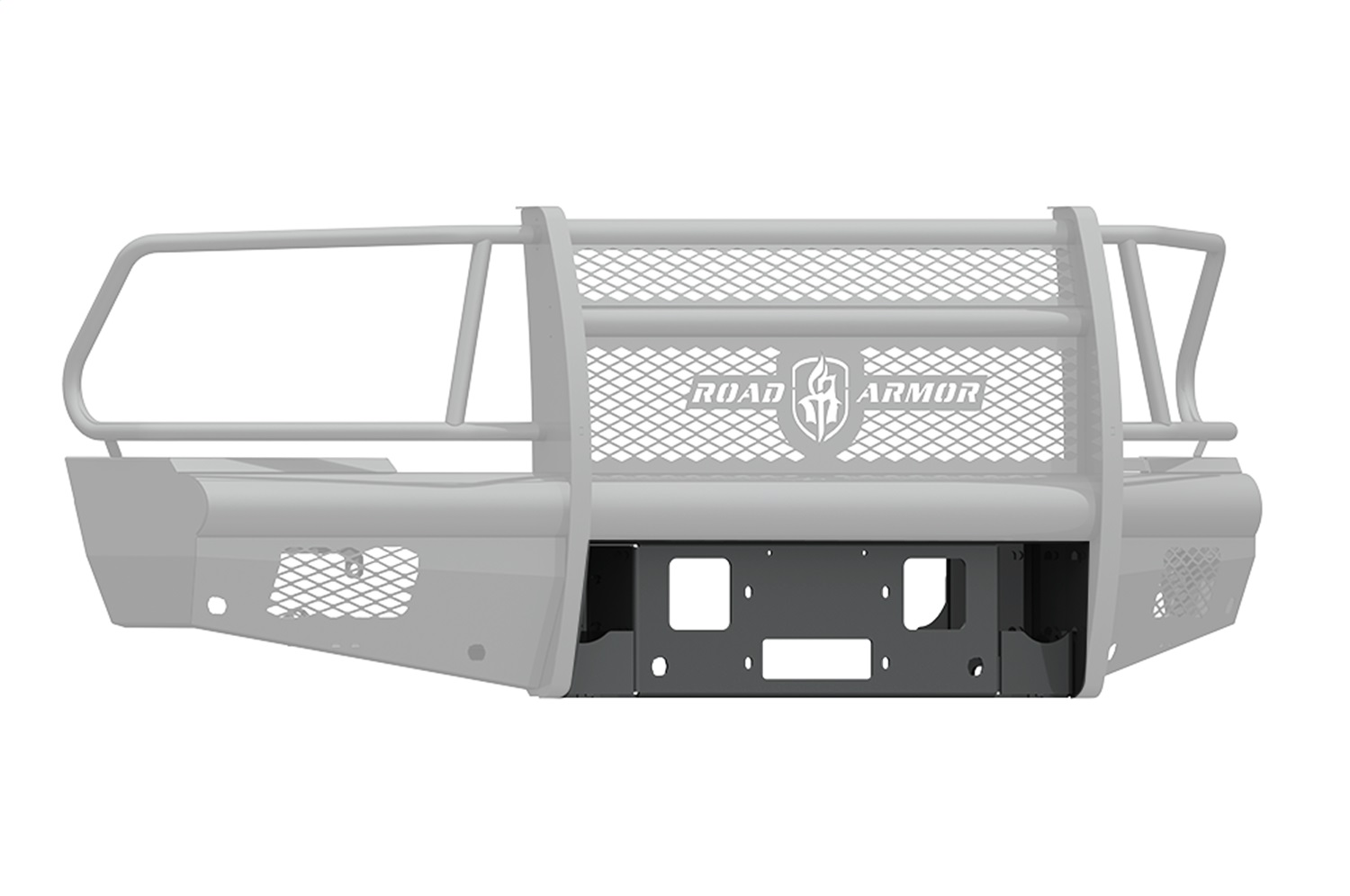 Road Armor 410V-WP - 10-18 Dodge 2500 Vaquero Front Winch Plate - Tex Blk