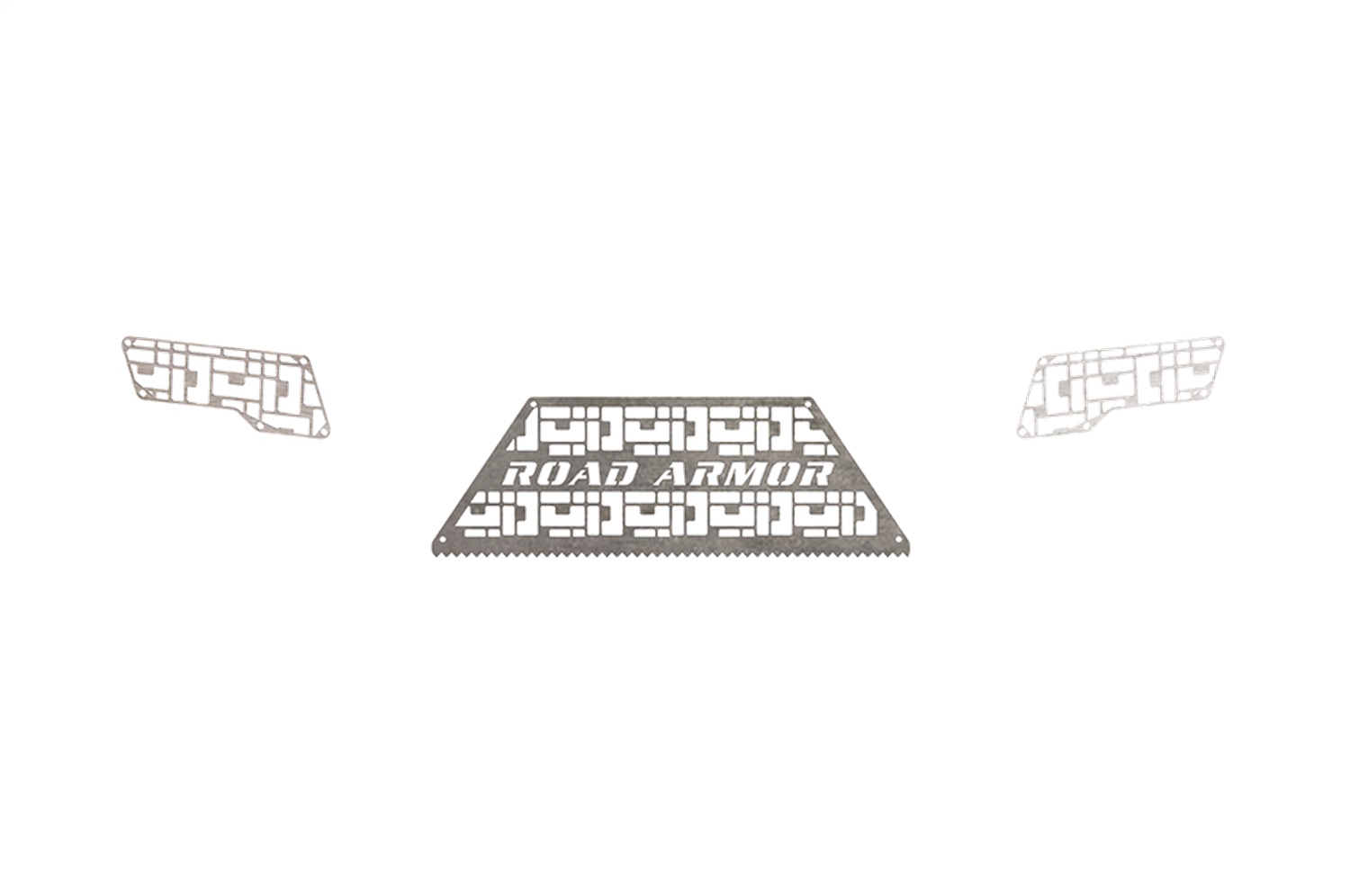 Road Armor 4102DRMD - 10-18 Dodge 2500 iDentity Rear Bumper Components - iD Mesh - Raw