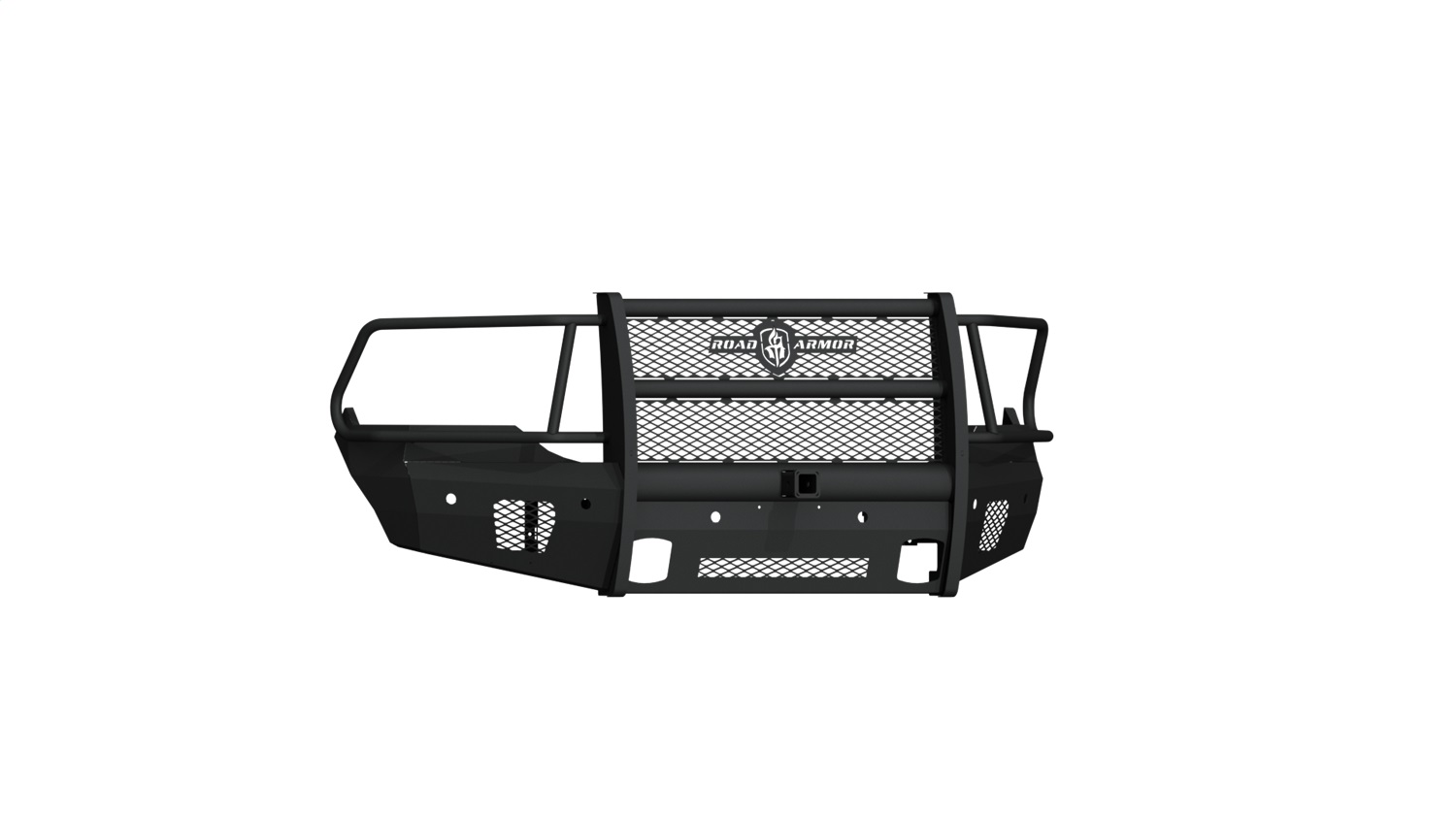 Road Armor 4131VF26B - 13-18 Ram 1500 Vaquero Front Bumper Full Guard 2in Receiver - Tex Blk