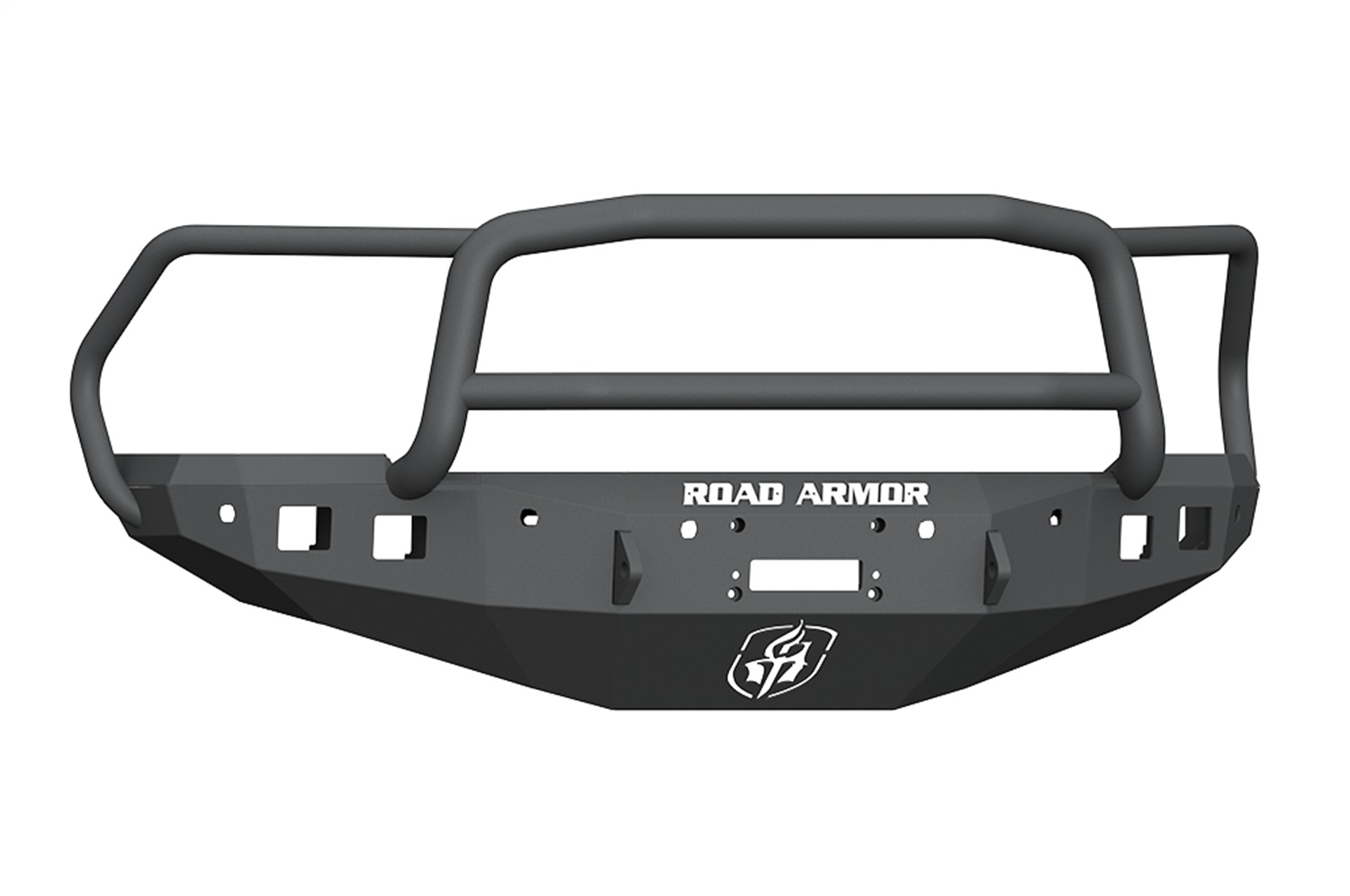 Road Armor 4162F5B - 16-18 Ram 2500 Stealth Front Winch Bumper w/Lonestar Guard/6 Sensor Holes - Tex Blk