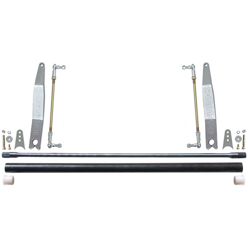 RockJock CE-9902A-16 - Antirock Sway Bar Kit Universal 45 Inch Bar 16 Inch Bent Aluminum Arms 4x4 RockJock CE-9902A-16 - Antirock Sway Bar Kit Universal 45 Inch Bar 16 Inch Bent Aluminum Arms 4x4