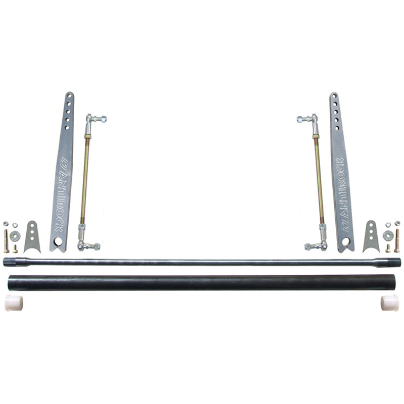 RockJock CE-9903A-20B - Antirock Sway Bar Kit Universal 32 Inch Bar 20 Inch Bent Aluminum Arms 4x4 RockJock CE-9903A-20B - Antirock Sway Bar Kit Universal 32 Inch Bar 20 Inch Bent Aluminum Arms 4x4