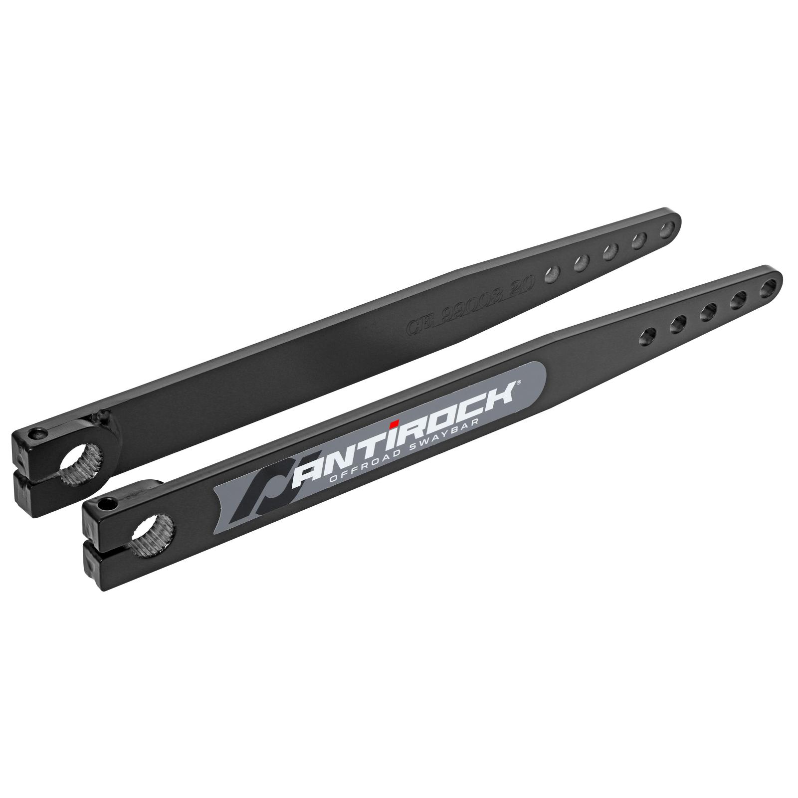RockJock RJ-202007-105 - Antirock Fabricated Steel Sway Bar Arms 87-95 Wrangler YJ 20 Inch Long OAL 18.195 Inch C-C 5 Holes Includes Stickers Pair 4x4 RockJock RJ-202007-105 - Antirock Fabricated Steel Sway Bar Arms 87-95 Wrangler YJ 20 Inch Long OAL 18.195 Inch C-C 5 Holes Includes Stickers Pair 4x4