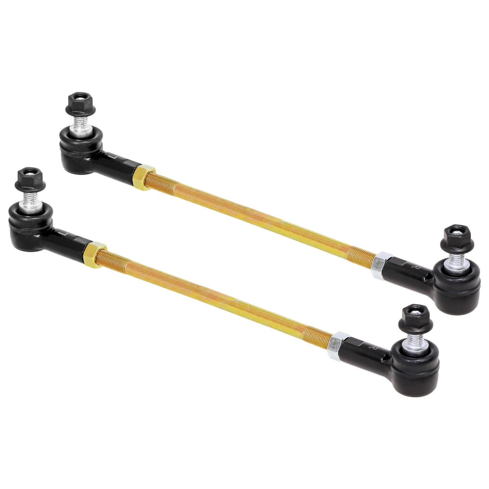 RockJock RJ-253203-103 - Adjustable Sway Bar End Link Kit (12 1/2 Inch Long Rods w/ Sealed Rod Ends and Jam Nuts pair)  4X4