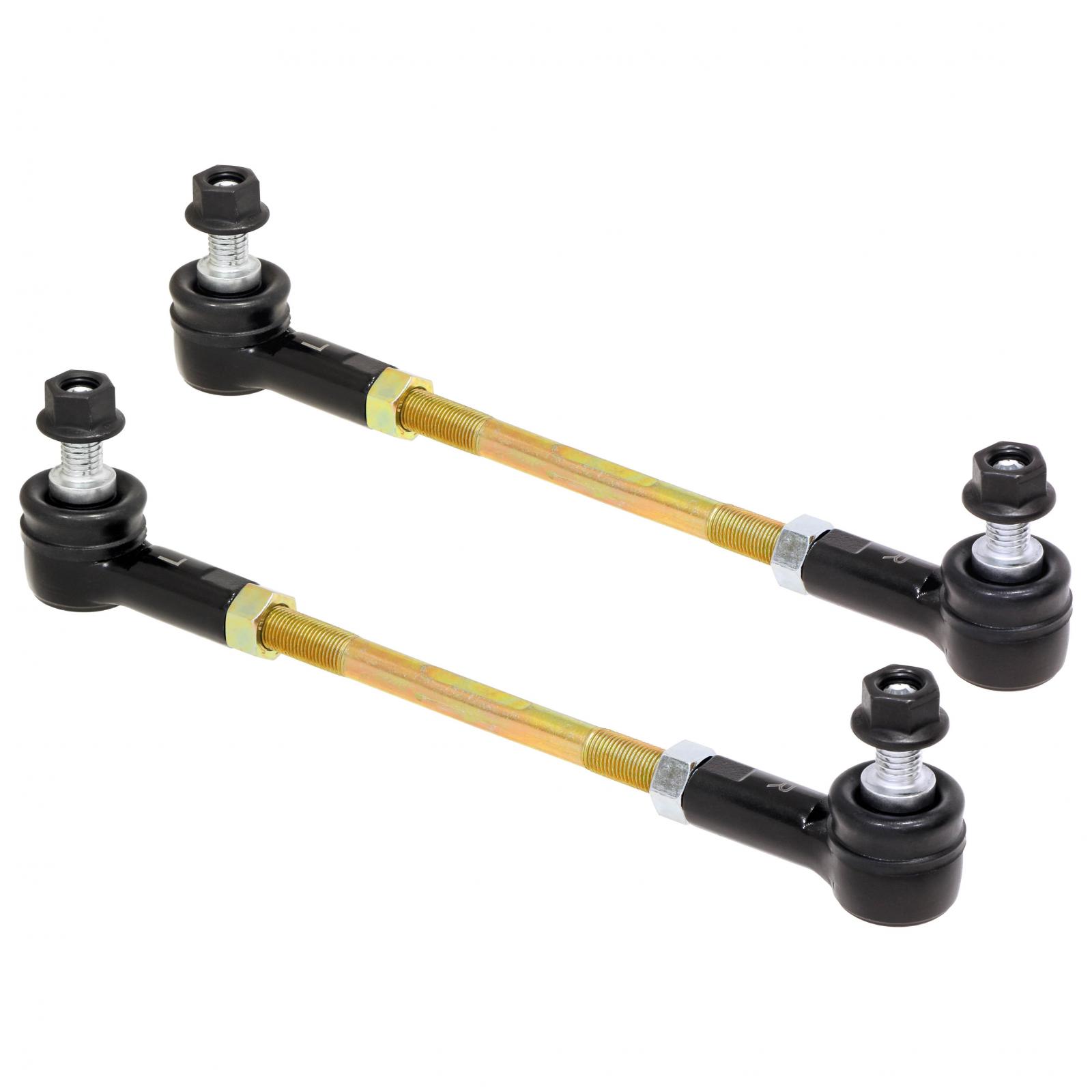 RockJock RJ-203004-101 - Adjustable Sway Bar End Link Kit (8 1/2 Inch Long Rods w/ Sealed Rod Ends and Jam Nuts pair)  4X4