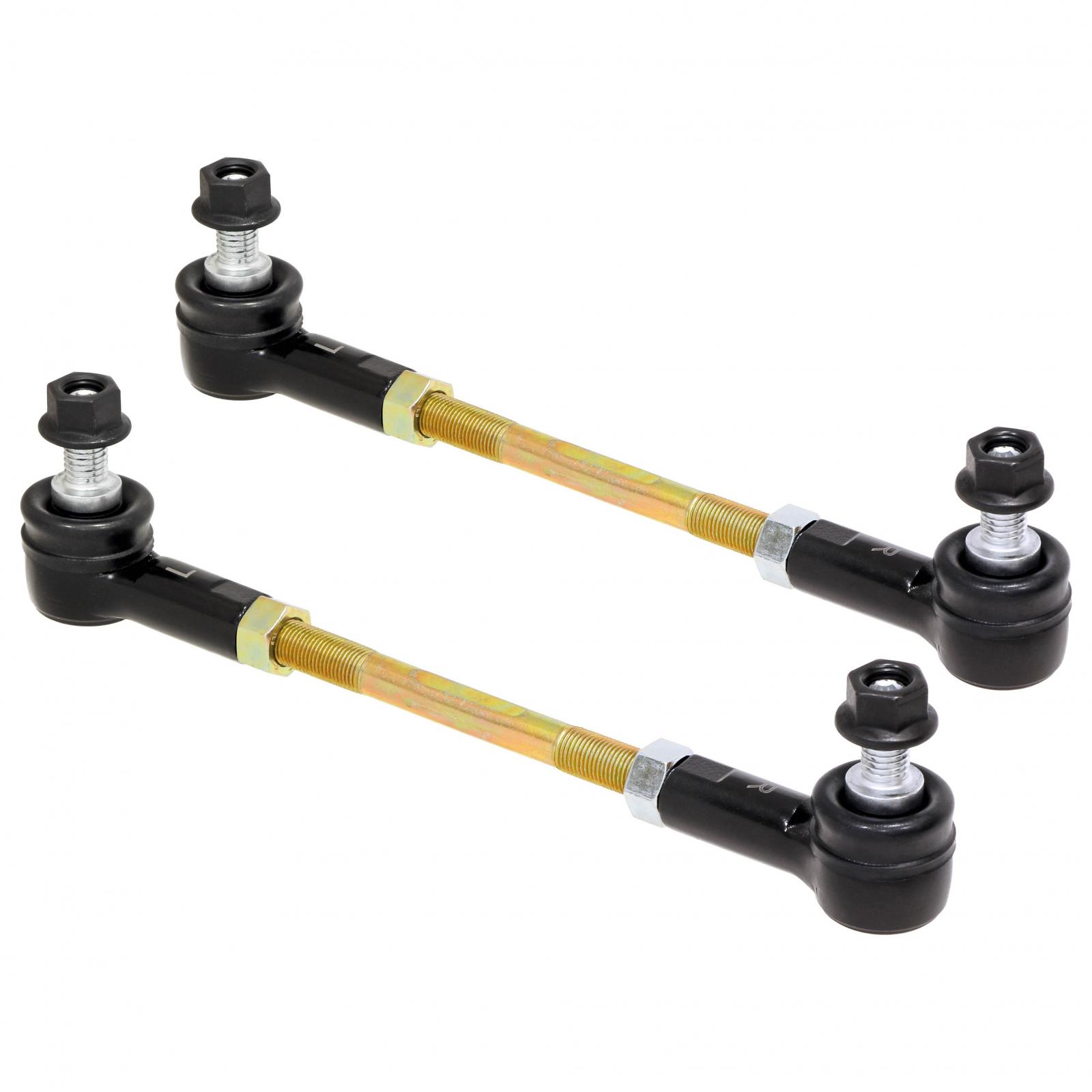 RockJock RJ-203003-101 - Adjustable Sway Bar End Link Kit (6 1/2 Inch Long Rods w/ Sealed Rod Ends and Jam Nuts pair)  4X4