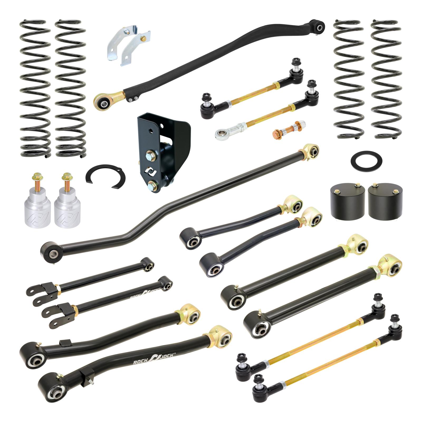 RockJock RJ-JLD001-101 - Pro Edition Johnny Joint Suspension System for JL Wrangler w/ Diesel engine 3.5 Inch lift  4X4