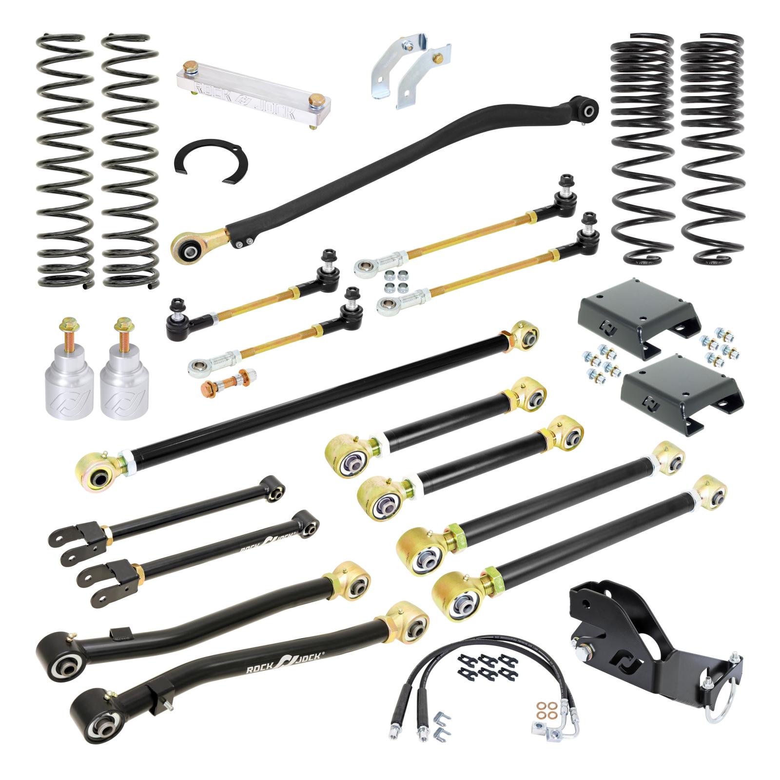 RockJock RJ-JTD001-101 - Pro Edition Johnny Joint Suspension System for JT Gladiator w/ Diesel engine 3.5 Inch lift  4X4
