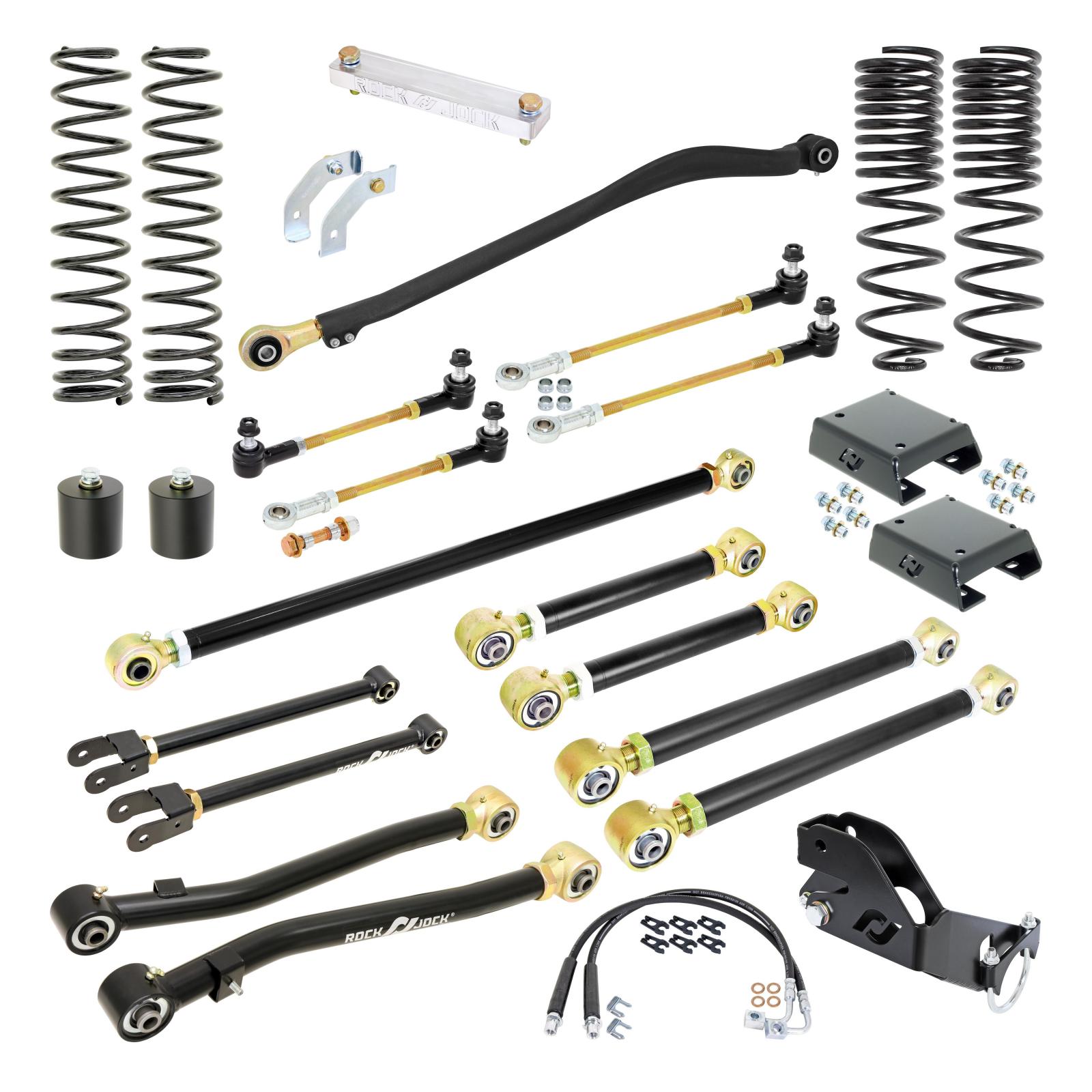 RockJock RJ-JTG001-101 - Pro Edition Johnny Joint Suspension System for JT Gladiator w/ Gas V-6 3.5 Inch lift  4X4