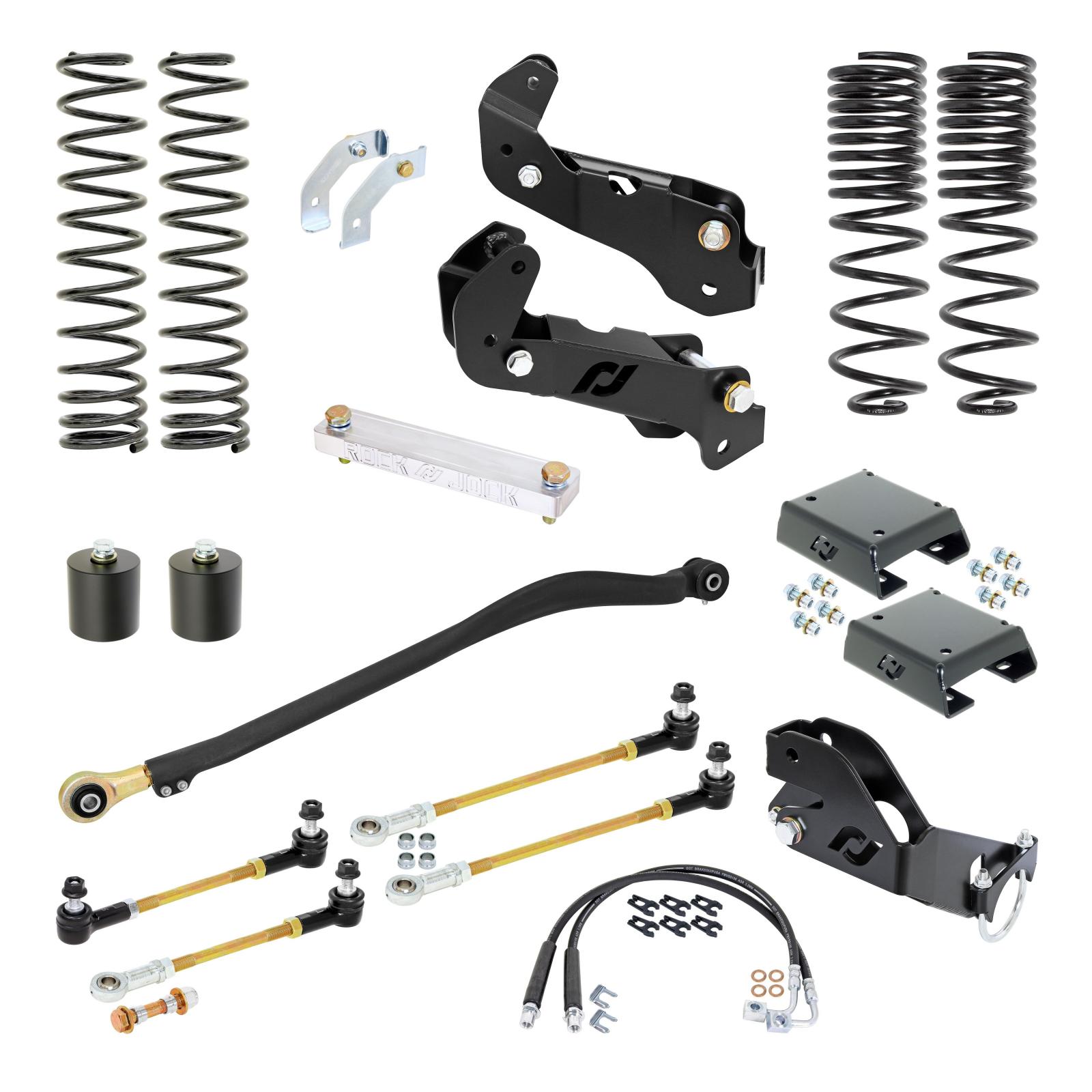 RockJock RJ-JTG000-103 - Driver Lift Kit for JT Gladiator w/ Gas V-6 3.5 Inch lift  4X4