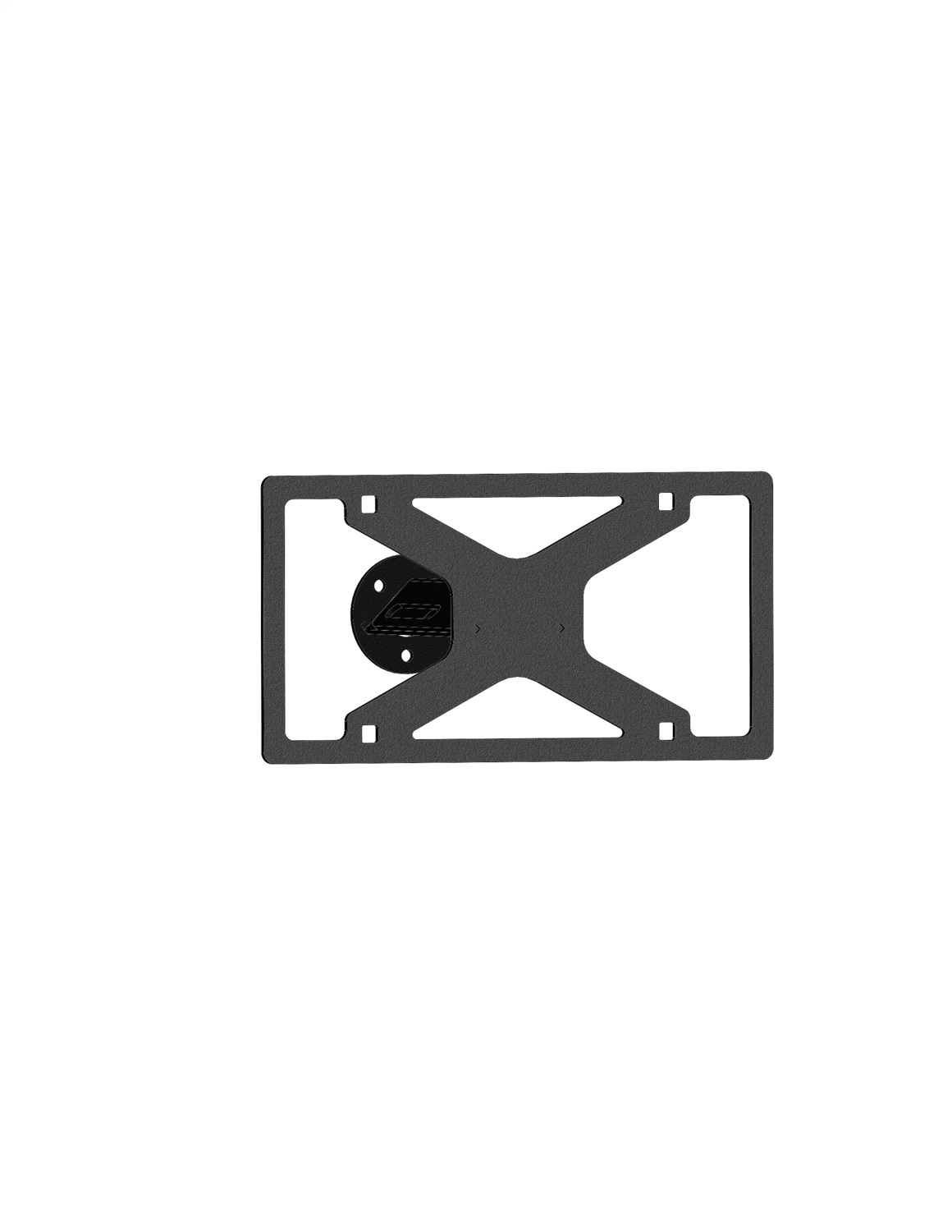Road Armor 507RTCLPMB - 07-18 Jeep Wrangler JK Stealth Rear Tire Carrier License Plate Mount - Tex Blk