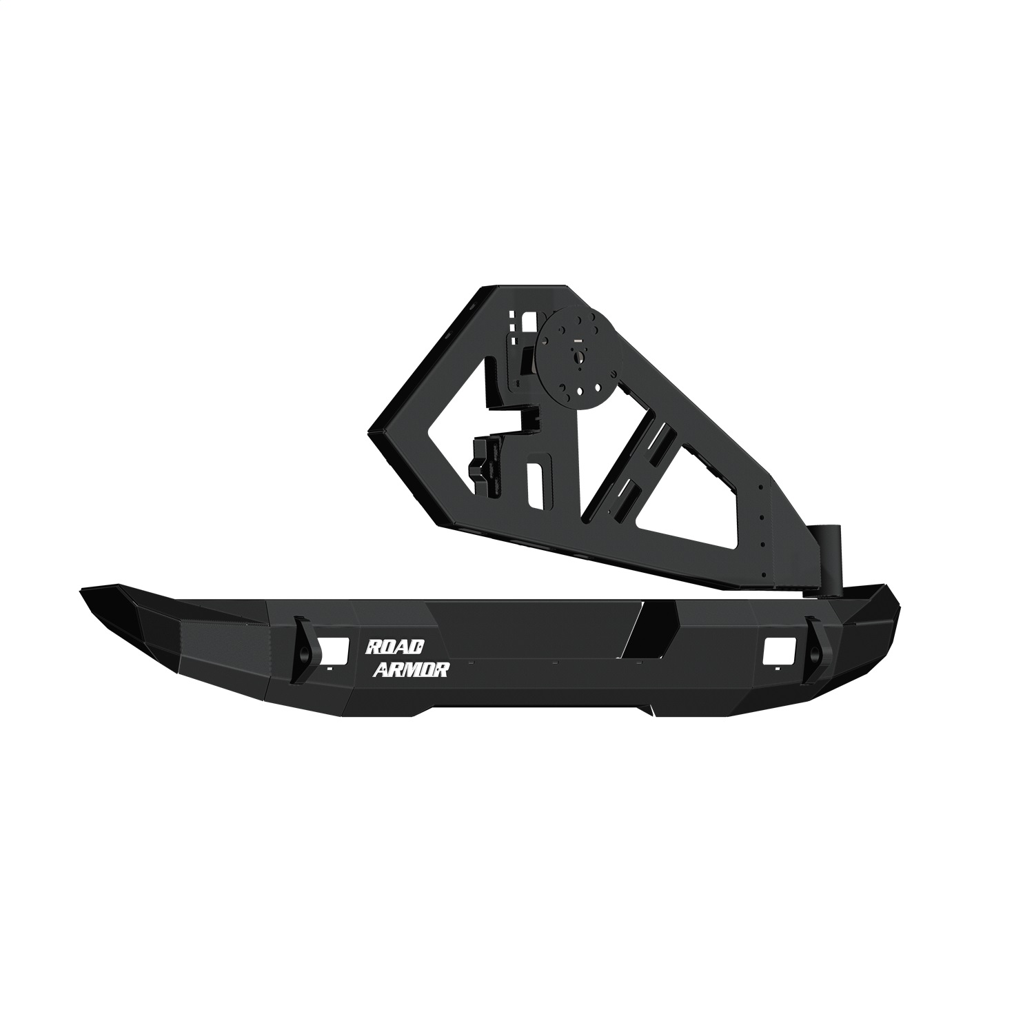 Road Armor 5072R1B-TC - 07-18 Jeep Wrangler JK Stealth Rear Bumper Mid Width w/Tire Carrier Assembly - Tex Blk Road Armor 5072R1B-TC - 07-18 Jeep Wrangler JK Stealth Rear Bumper Mid Width w/Tire Carrier Assembly - Tex Blk