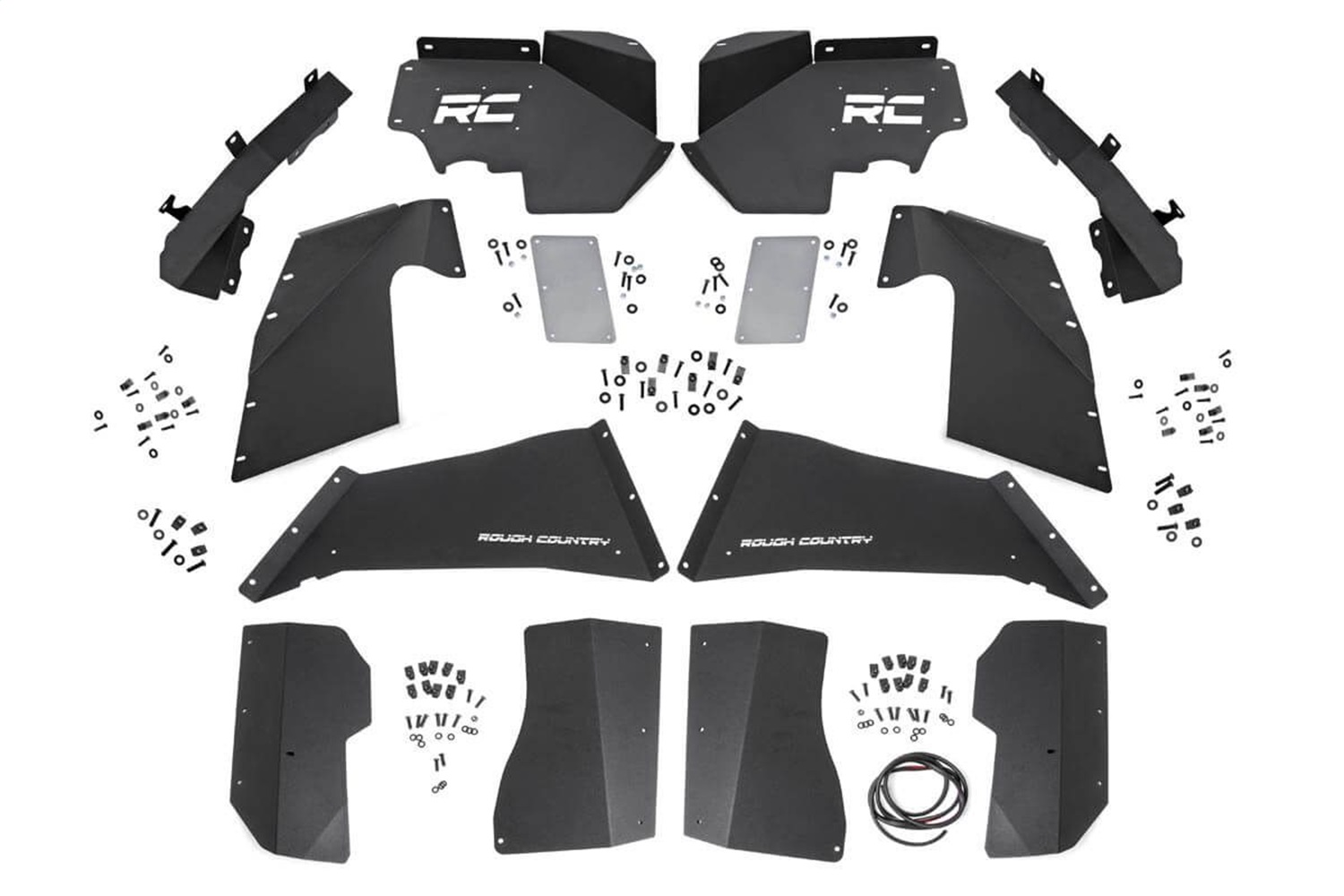 Rough Country 10511V - Inner Fenders - FR & RR - Vertex - Jeep Wrangler JK/Wrangler Unlimited (07-18)