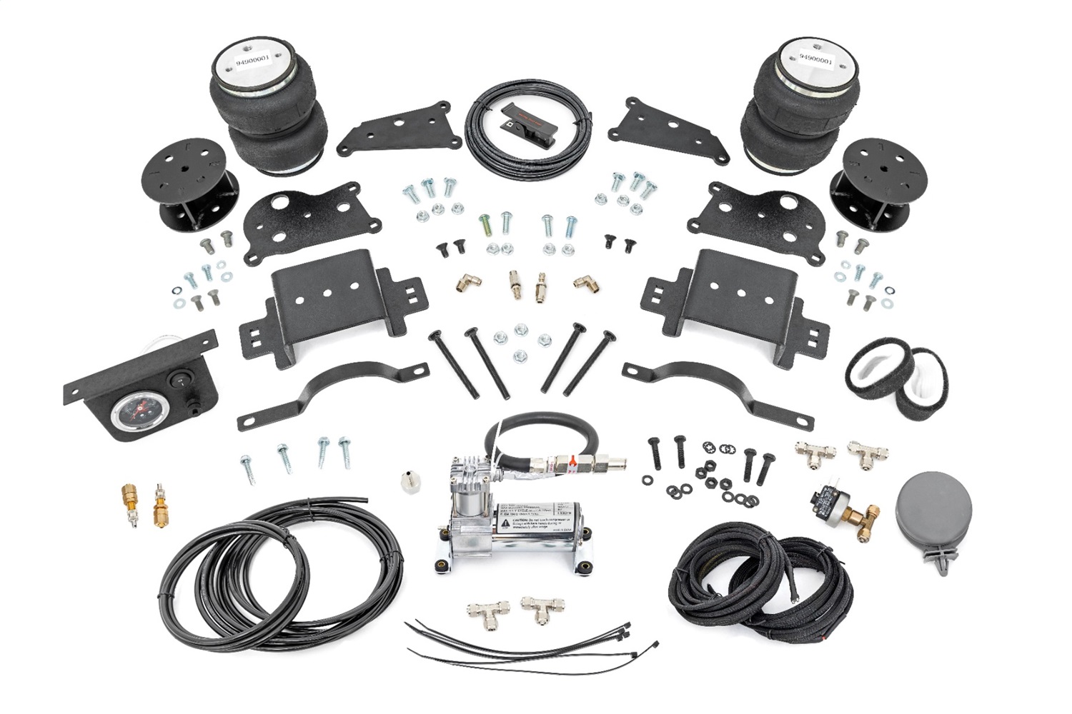 Rough Country 10033AC - Air Spring Spacer Kit w/ Compressor - 5 inch Lift - Ram 2500 4WD (2014-2024) Rough Country 10033AC - Air Spring Spacer Kit w/ Compressor - 5 inch Lift - Ram 2500 4WD (2014-2024)