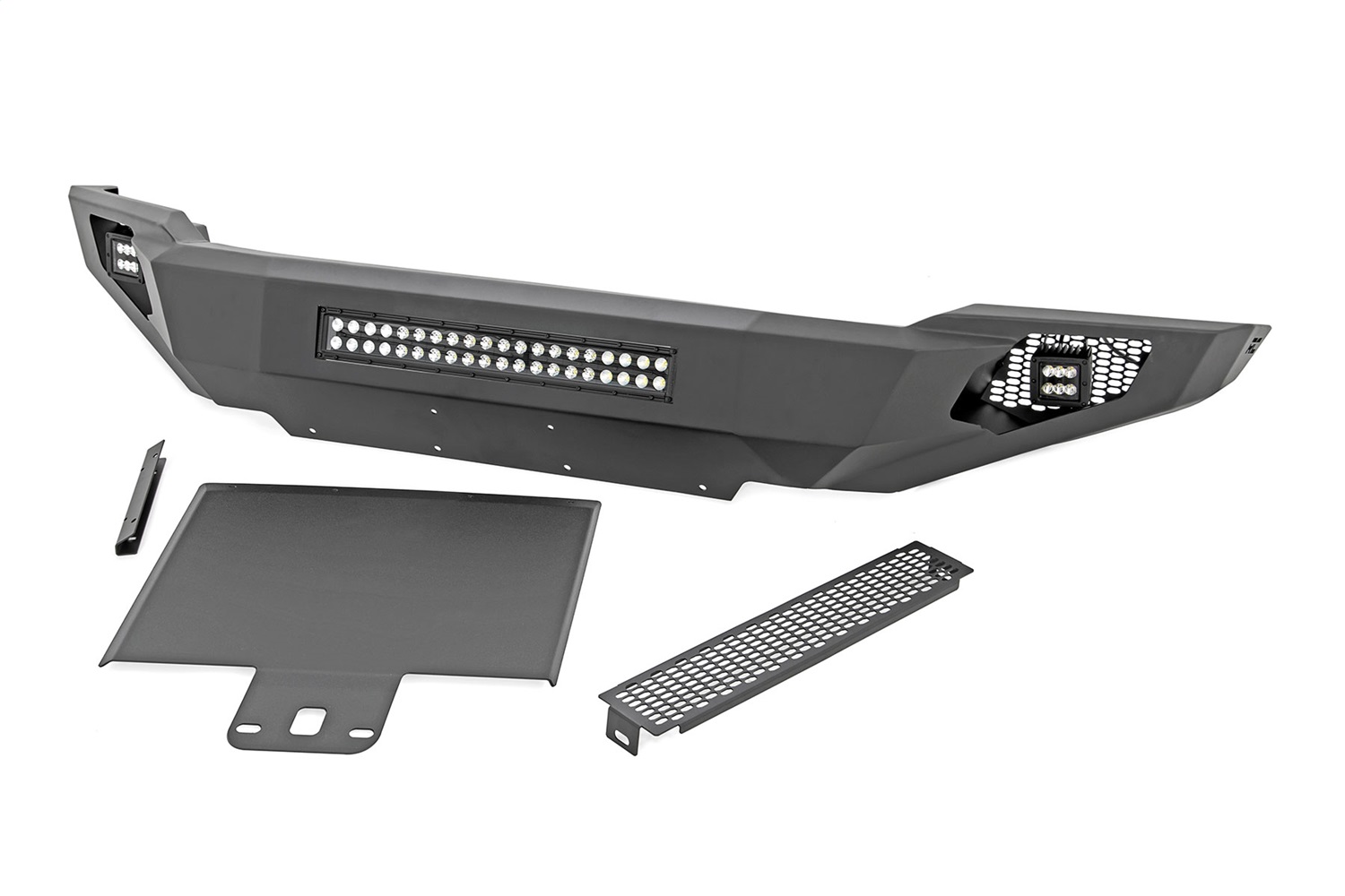 Rough Country 10756A - Front Bumper - High Clearance - Skid Plate - Ford F-150 2WD/4WD (2018-2020)