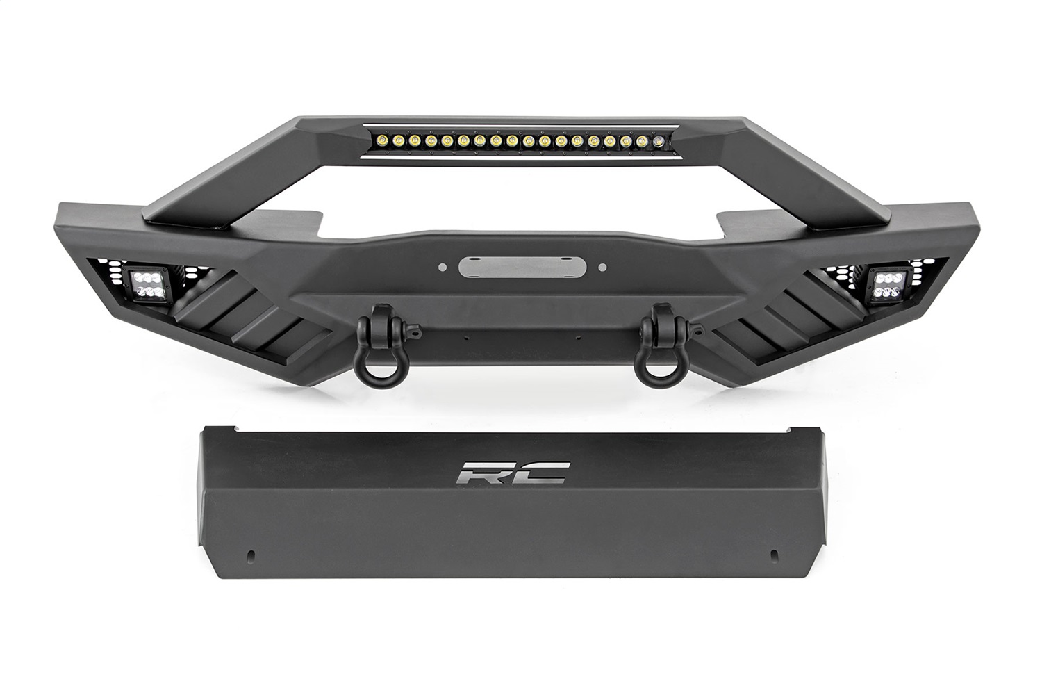Rough Country 10645A - Front Winch Bumper - Jeep Gladiator JT/Wrangler JK & JL/Wrangler Unlimited