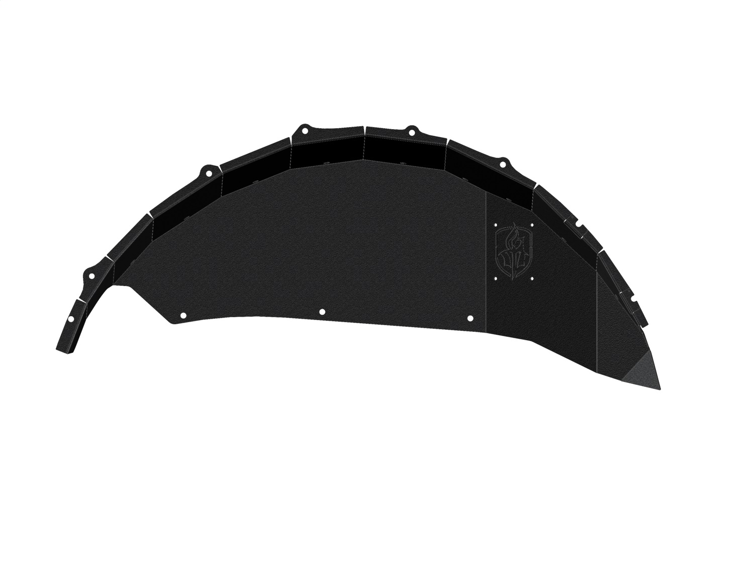 Road Armor 518LFRSB - 18-20 Jeep Wrangler JL Stealth Rear Fender Liner Body Armor - Black Steel