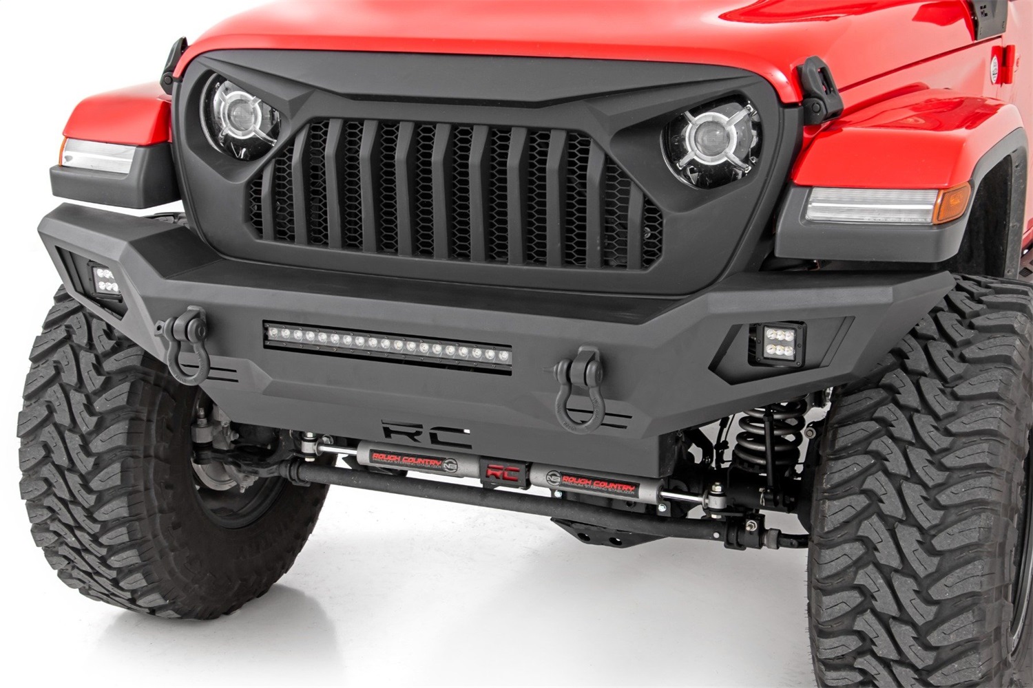 Rough Country 10635 - Front Bumper - Skid Plate - Jeep Gladiator JT/Wrangler JK & JL/Wrangler Unlimited 4WD