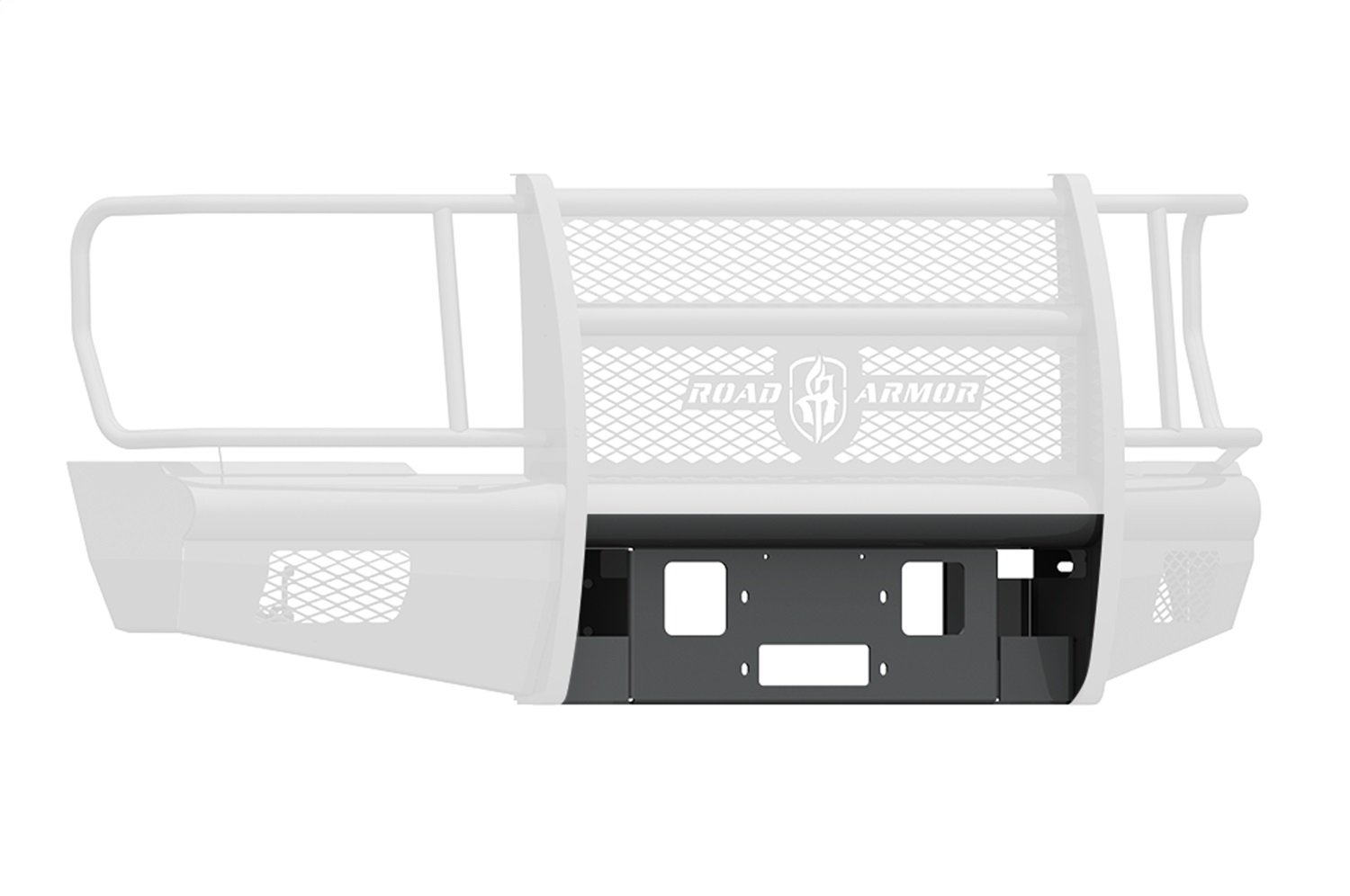 Road Armor 608V-WP - 08-10 Ford F-250 Vaquero Front Non-Winch Plate (Plate ONLY - No Bumper) - Tex Blk