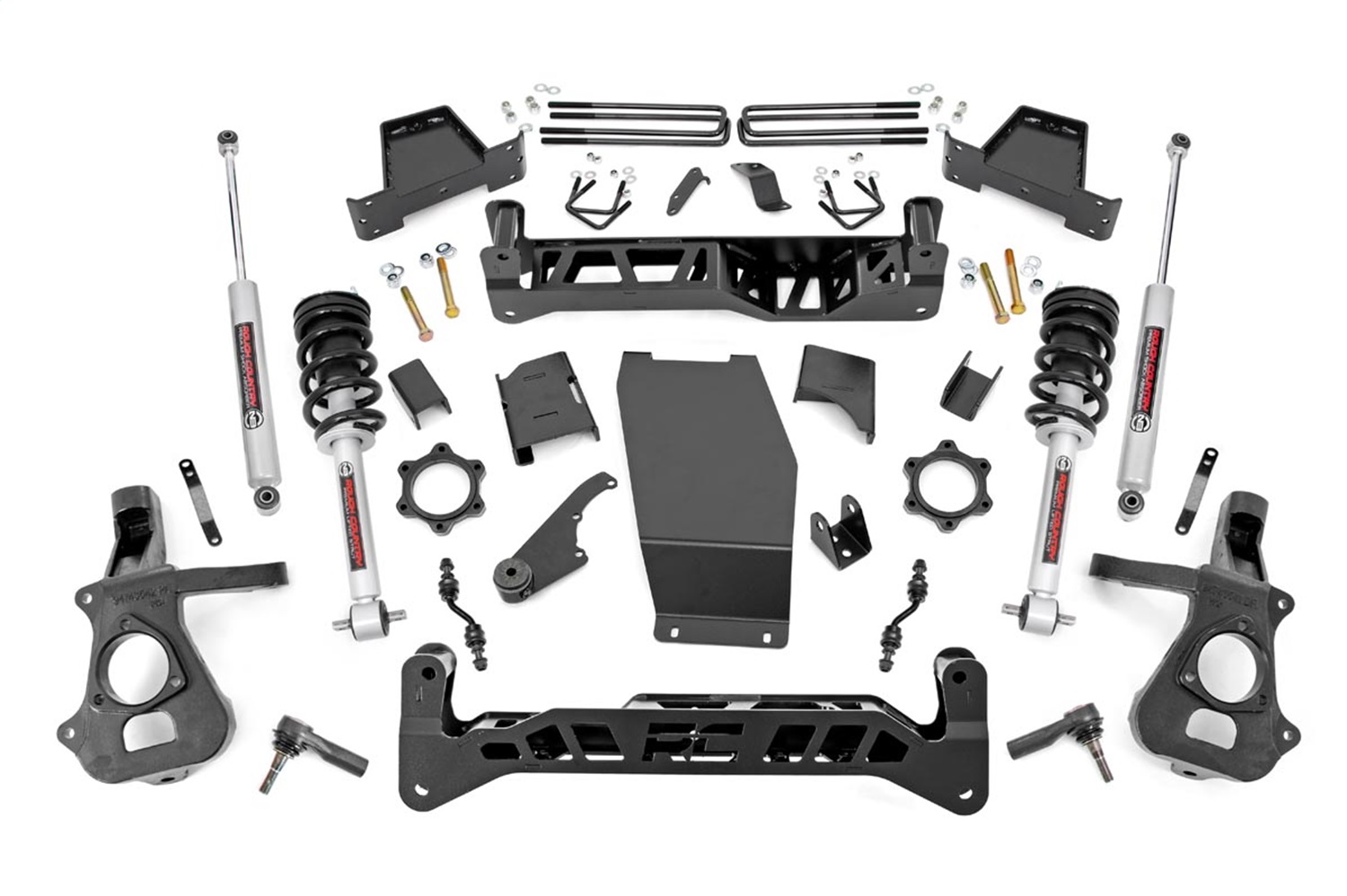 Rough Country 17432 - 7 Inch Lift Kit - Alum/Stamp Steel - FR N3 - Chevy/GMC 1500 (14-18 & Classic) Rough Country 17432 - 7 Inch Lift Kit - Alum/Stamp Steel - FR N3 - Chevy/GMC 1500 (14-18 & Classic)