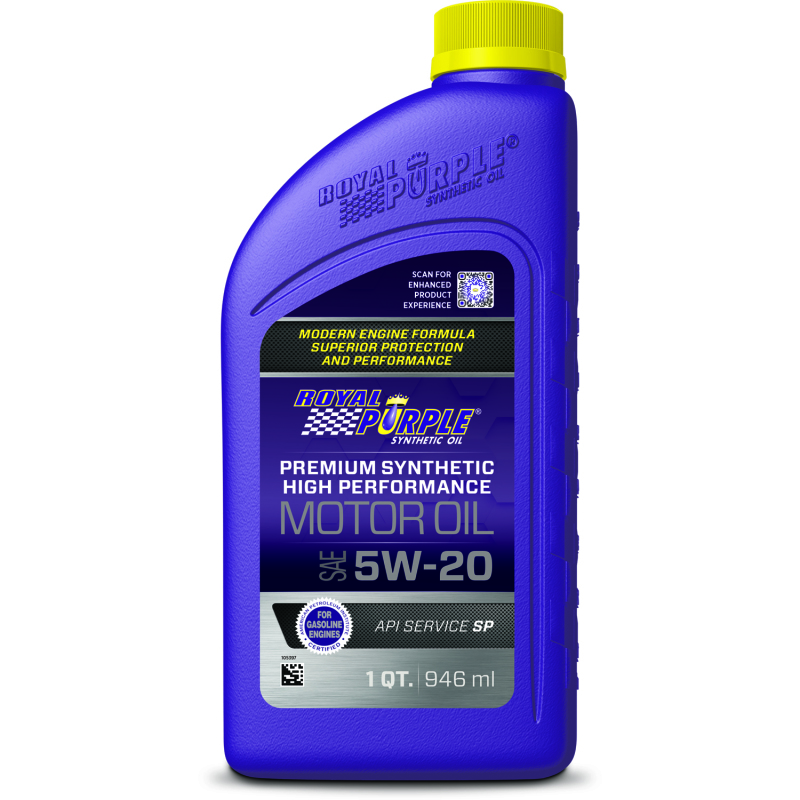 Royal Purple 06520 - Premium Synthetic High Performance Multi-Grade 5W-20 Motor Oil - 1 Quart