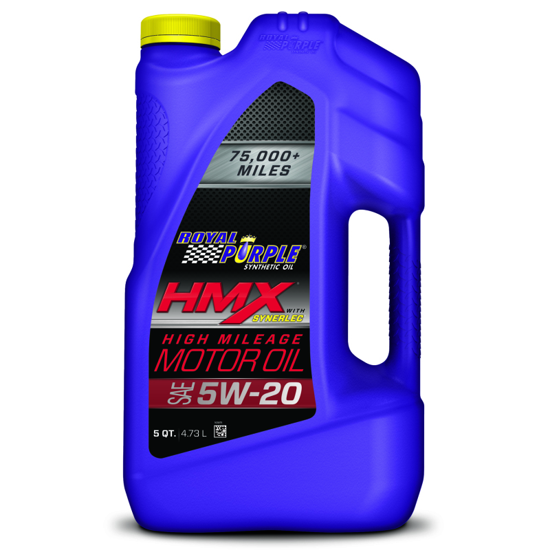 Royal Purple 37518 - HMX Premium Synthetic High Mileage 5W-20 Motor Oil - 5 Quart