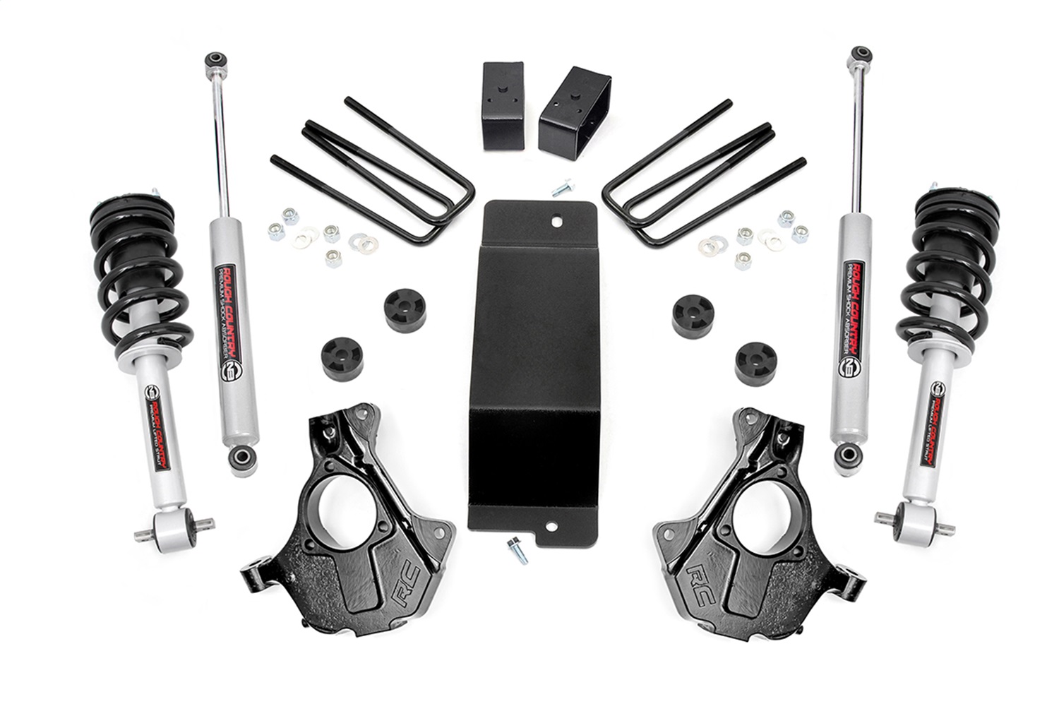 Rough Country 12432 - 3.5 Inch Lift Kit - Cast Steel LCA - FR N3 - Chevy/GMC 1500 (14-18 & Classic) Rough Country 12432 - 3.5 Inch Lift Kit - Cast Steel LCA - FR N3 - Chevy/GMC 1500 (14-18 & Classic)