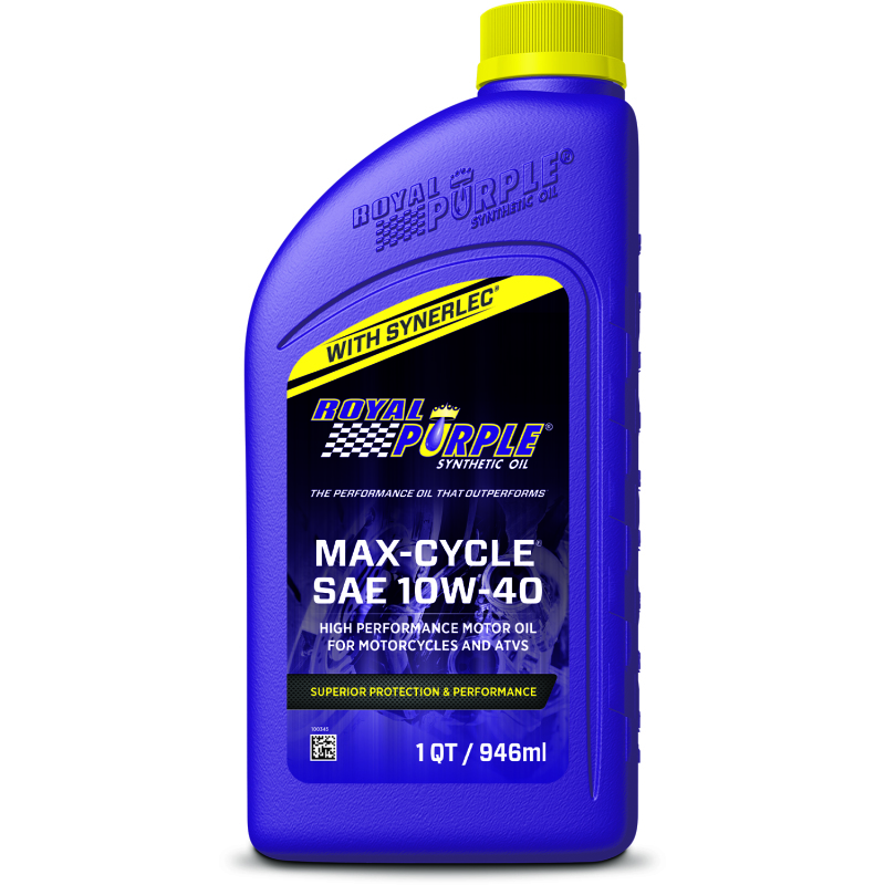 Royal Purple 06315 - Max-Cycle Synthetic 10W-40 Motorcycle Oil - 1 Quart