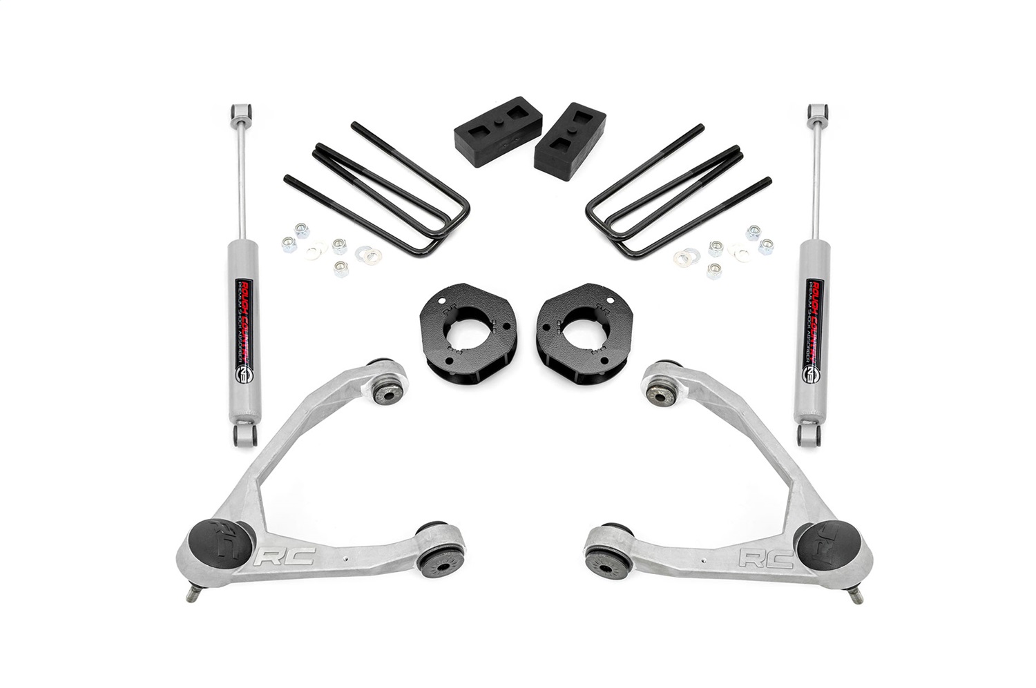 Rough Country 19831 - 3.5 Inch Lift Kit - Forged UCA - Cast Steel - Chevy/GMC 1500 (07-16)
