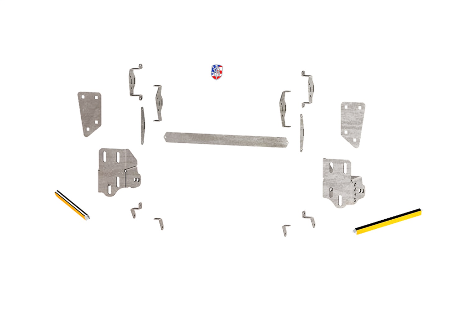 Road Armor 6172DFBH - 17-20 Ford F-250 iDentity Front Bumper Components - Accent Lights - Raw