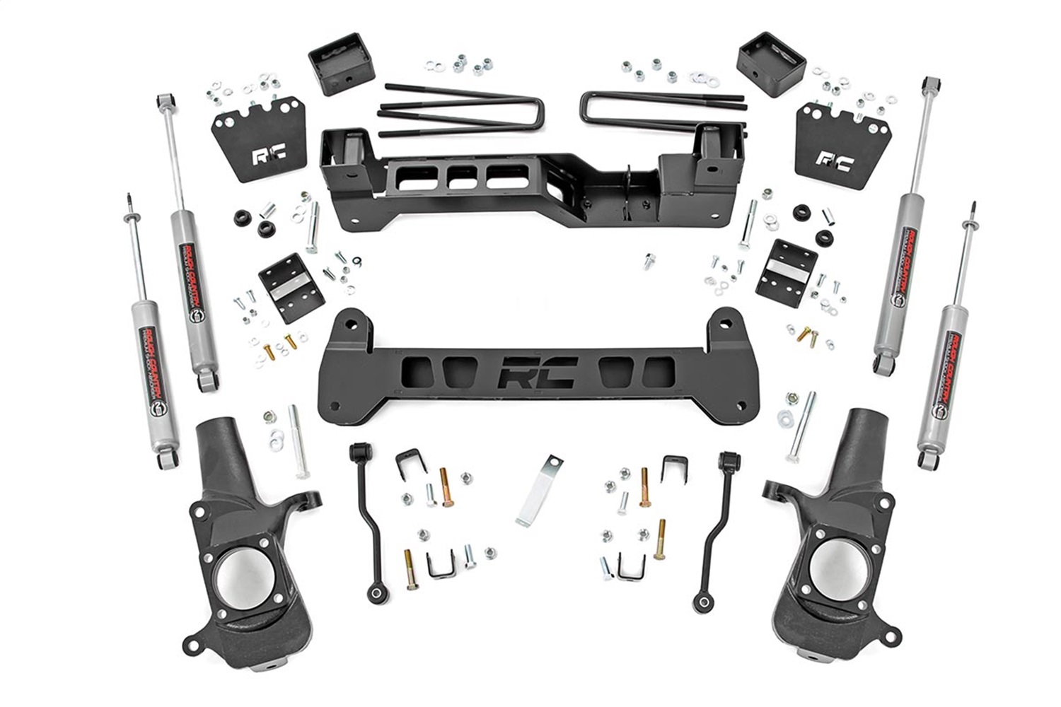Rough Country 220N3A - 6 Inch Lift Kit - Chevy Silverado & GMC Sierra 2500HD 2WD (2001-2010)