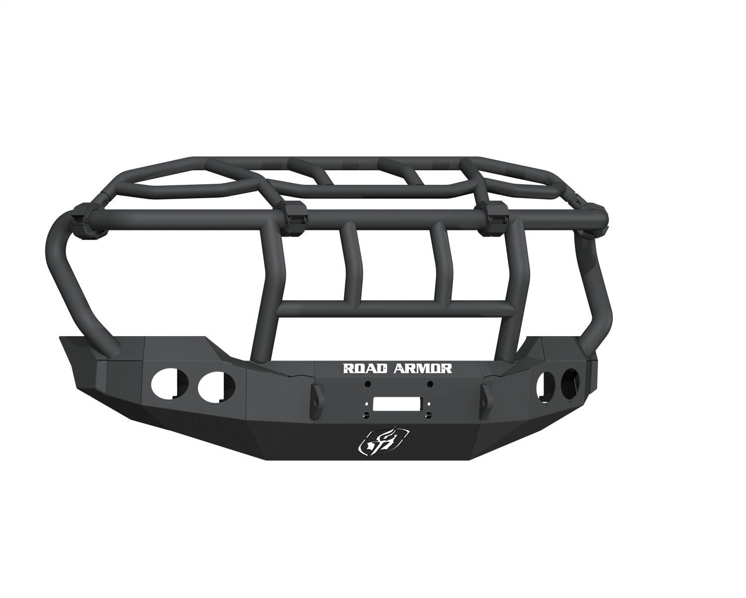 Road Armor 611403B - 11-16 Ford F-250 Stealth Front Winch Bumper w/Intimidator Guard - Tex Blk