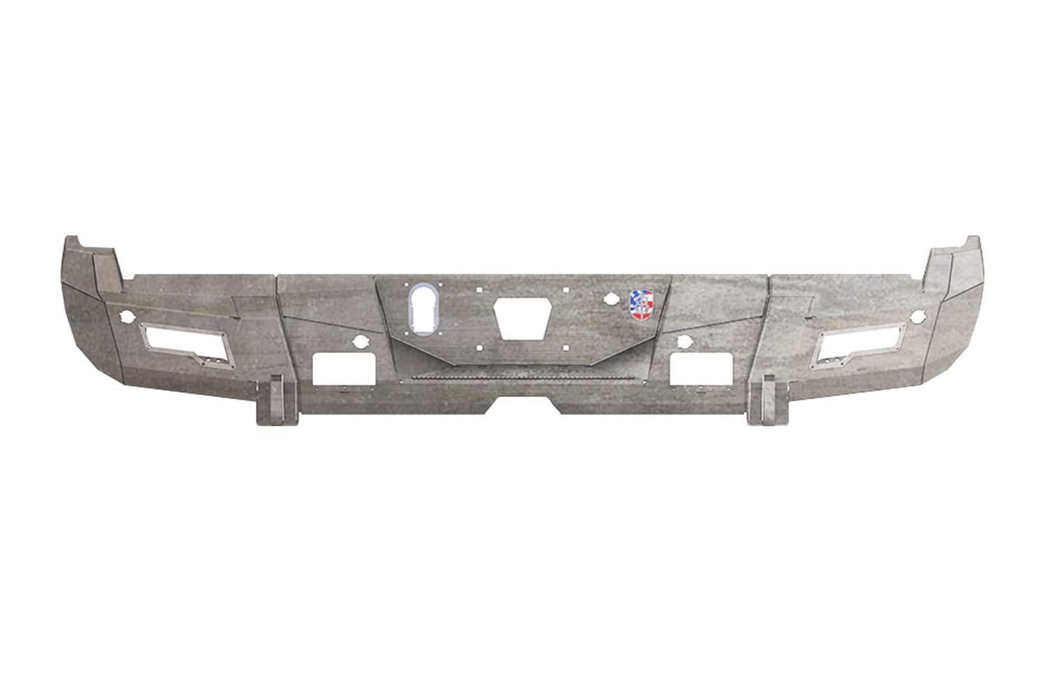 Road Armor 6172DR-B0-P2-MR-BH - 17-20 Ford F-250 iD Rear Bumper w/Center Section/Shackle/End Pods/Ring/Accents - Raw