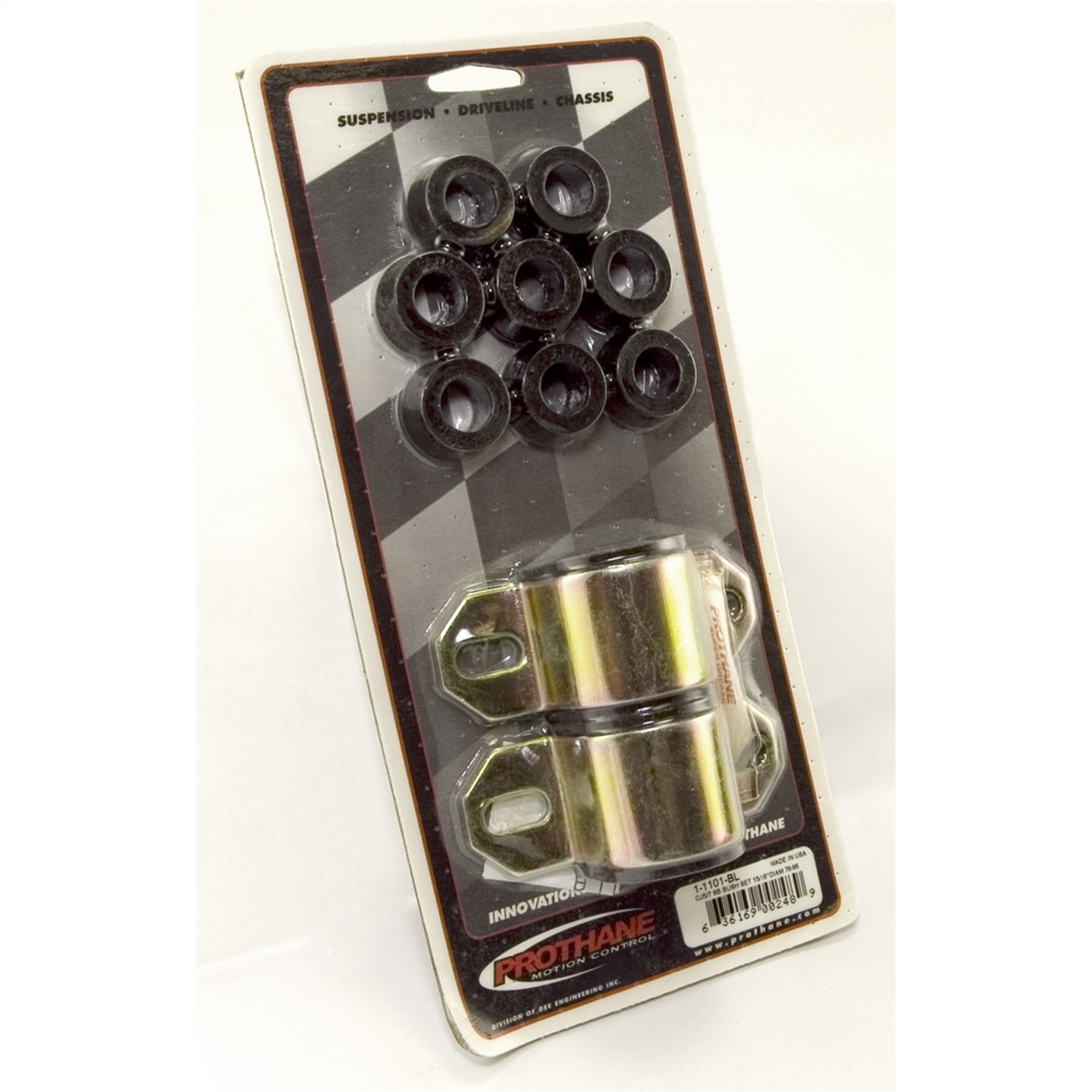 Rugged Ridge 1-1101BL - Front Swaybar Bushing Kit Black15/16-In 76-86 Jeep CJ